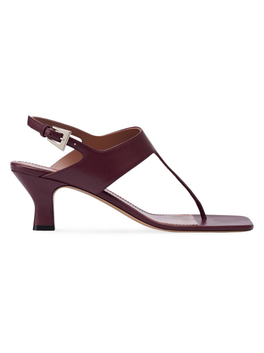 Paris Texas Portofino 55MM Leather T-Strap Sandals | Saks