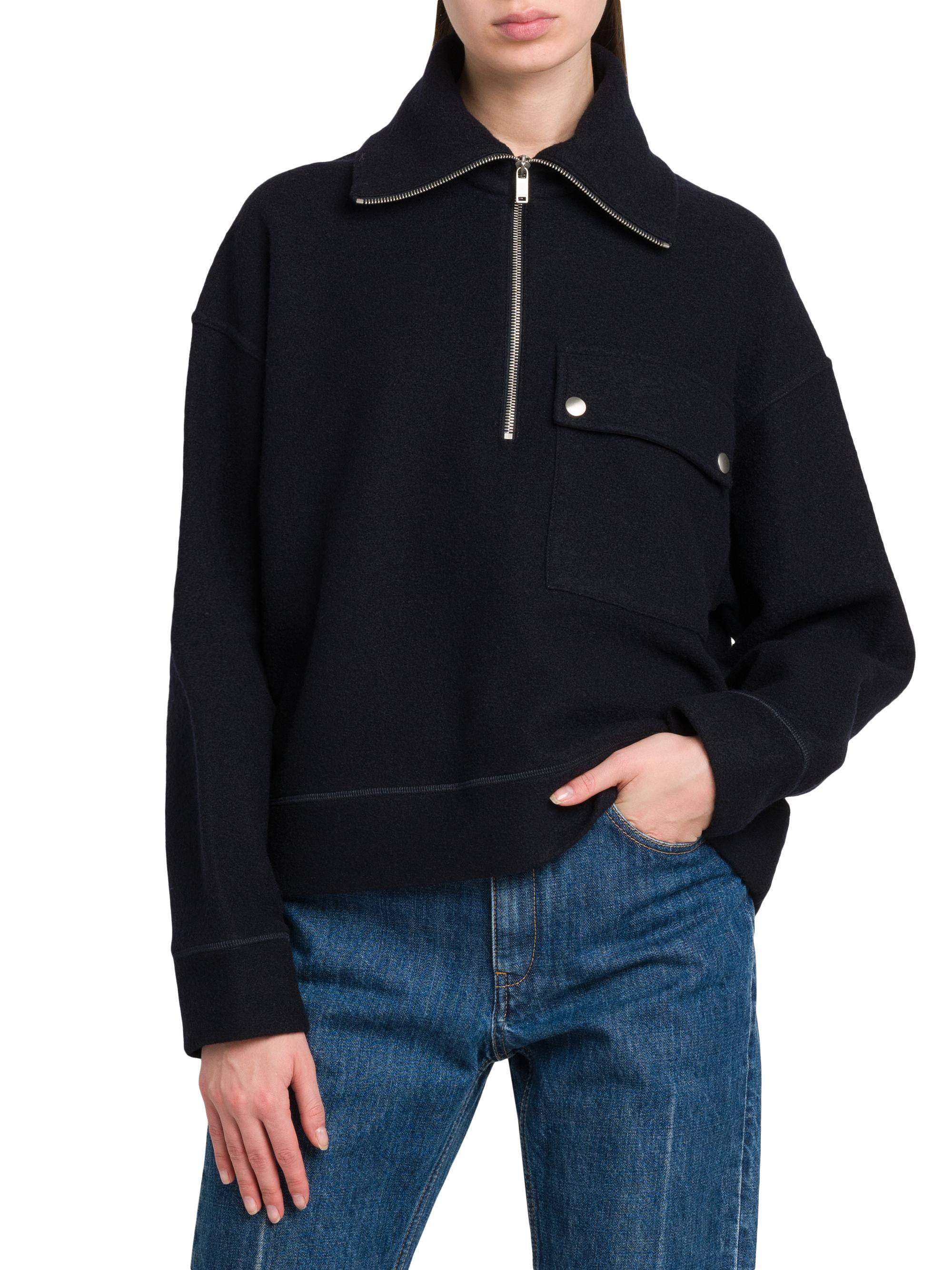 希少✨JIL SANDER スウェット セットアップ MADE IN ITALY Jil Sander Wool-Blend Half-Zip Sweatshirt | Saks Fifth Avenue