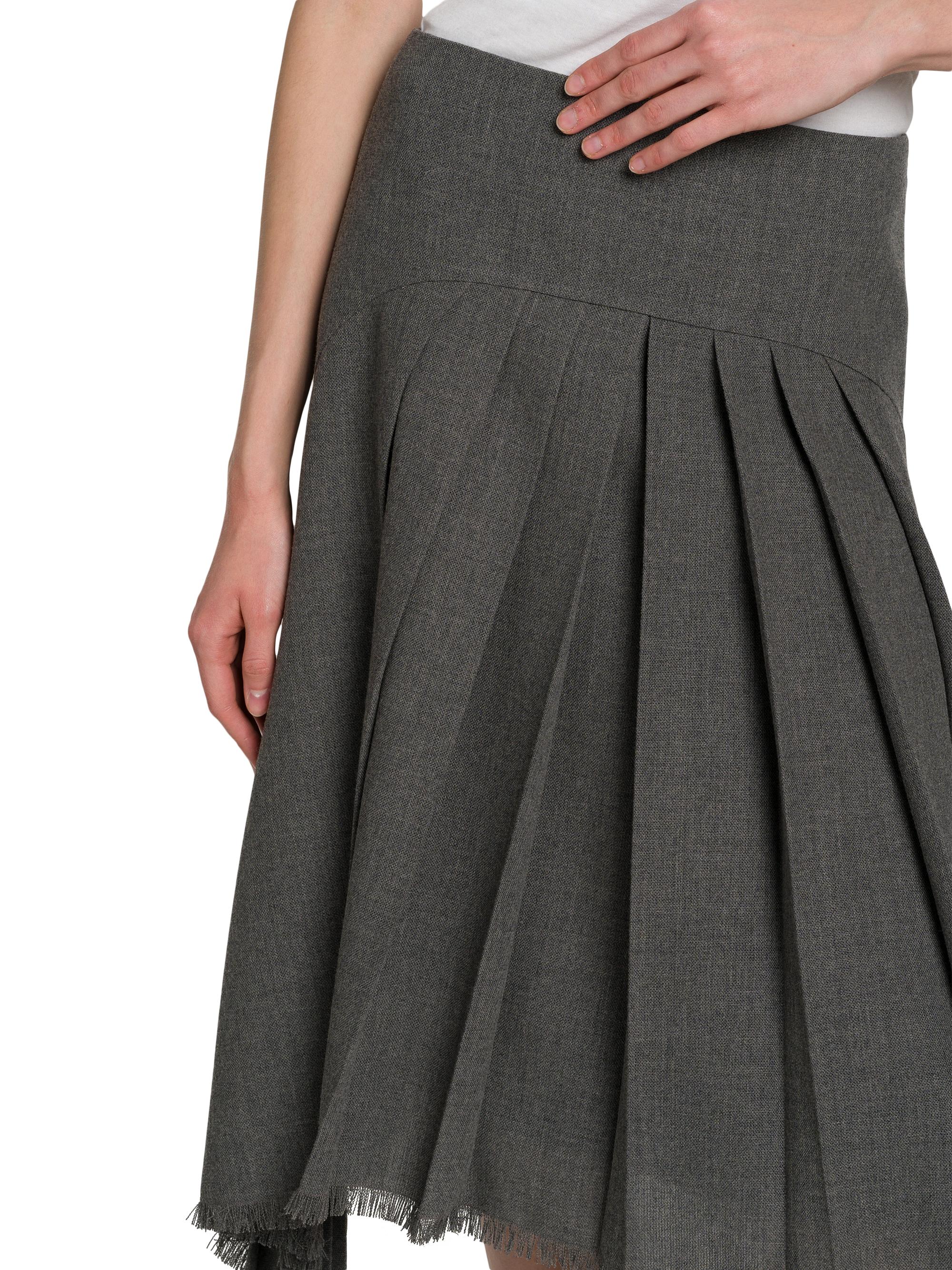 Jil Sander Wool Asymmetric Pleated Midi-Skirt | Saks Fifth Avenue