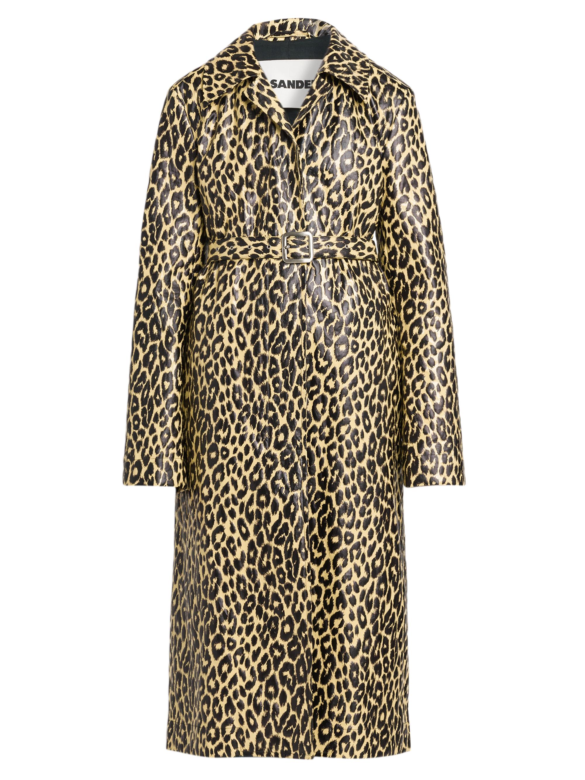 Jil Sander Leopard Coated Linen Trench Coat | Saks Fifth Avenue