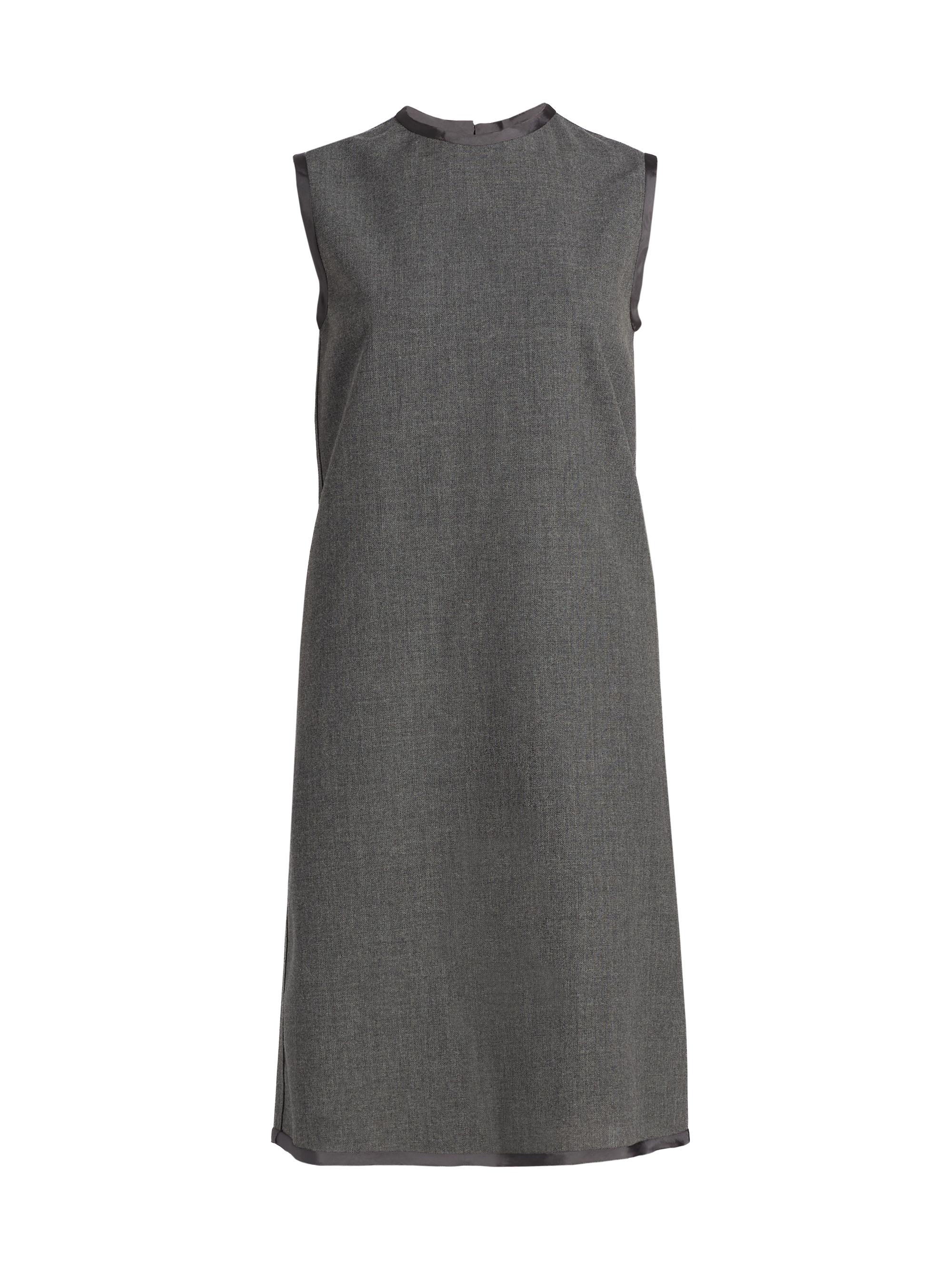 Jil Sander Women's Wool Shift Minidress - Volcanic Glass