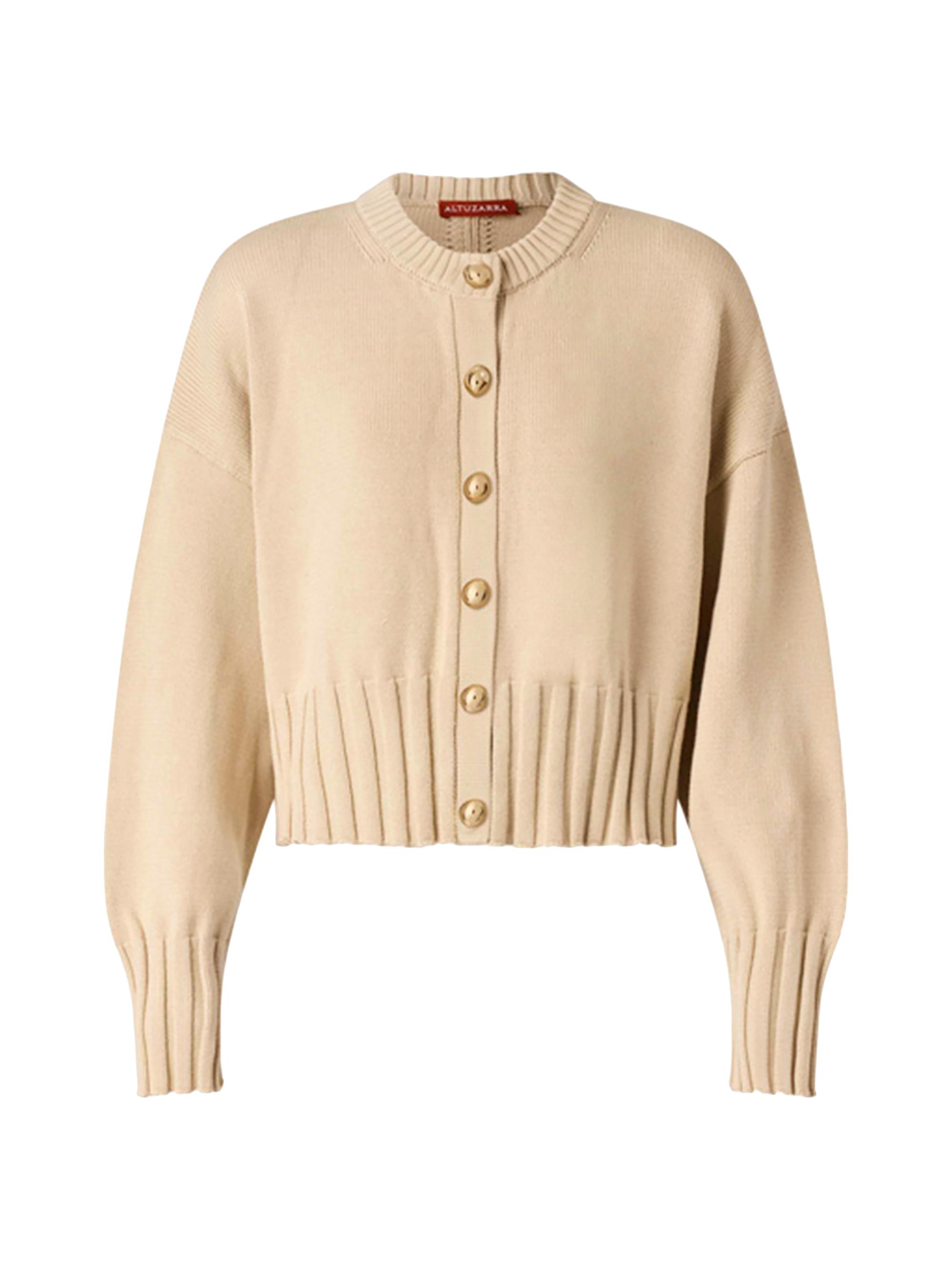 Altuzarra Women's Liam Cotton-Blend Cardigan - Antique Pearl