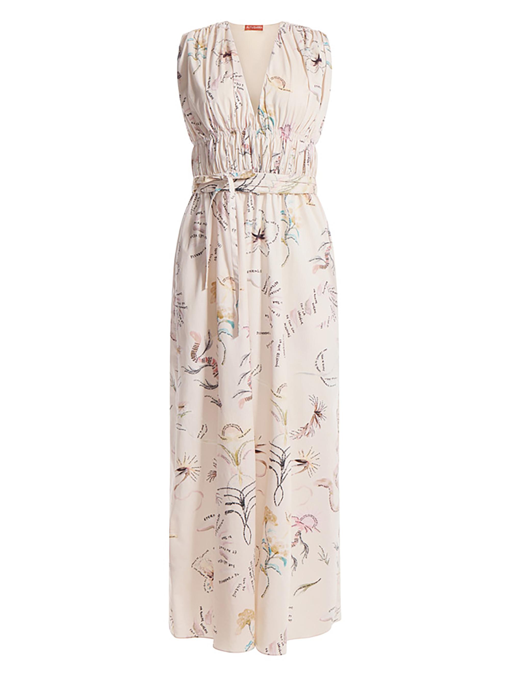 Altuzarra Women's Fie Floral Stretch-Cotton Maxi Dress -  Tattoo Allover