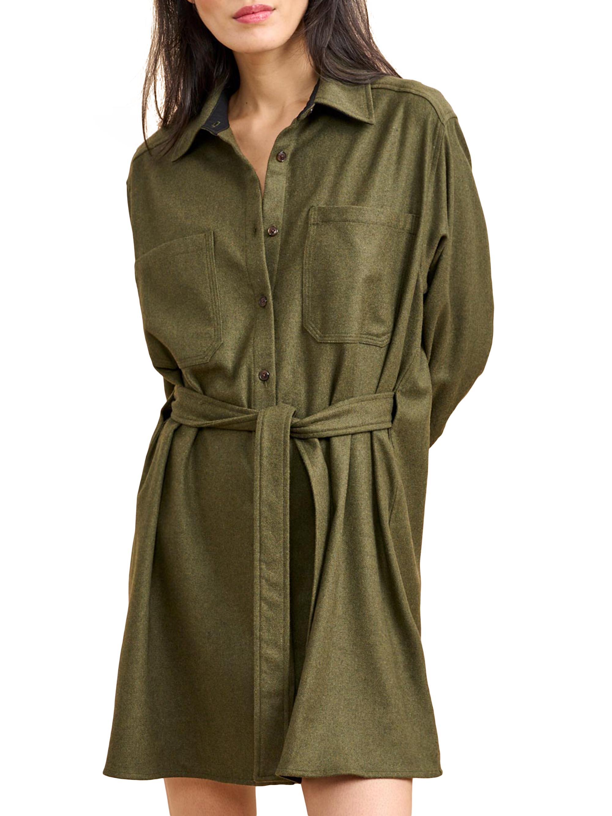La Ligne Women's Thea Shirt Dress - Olive