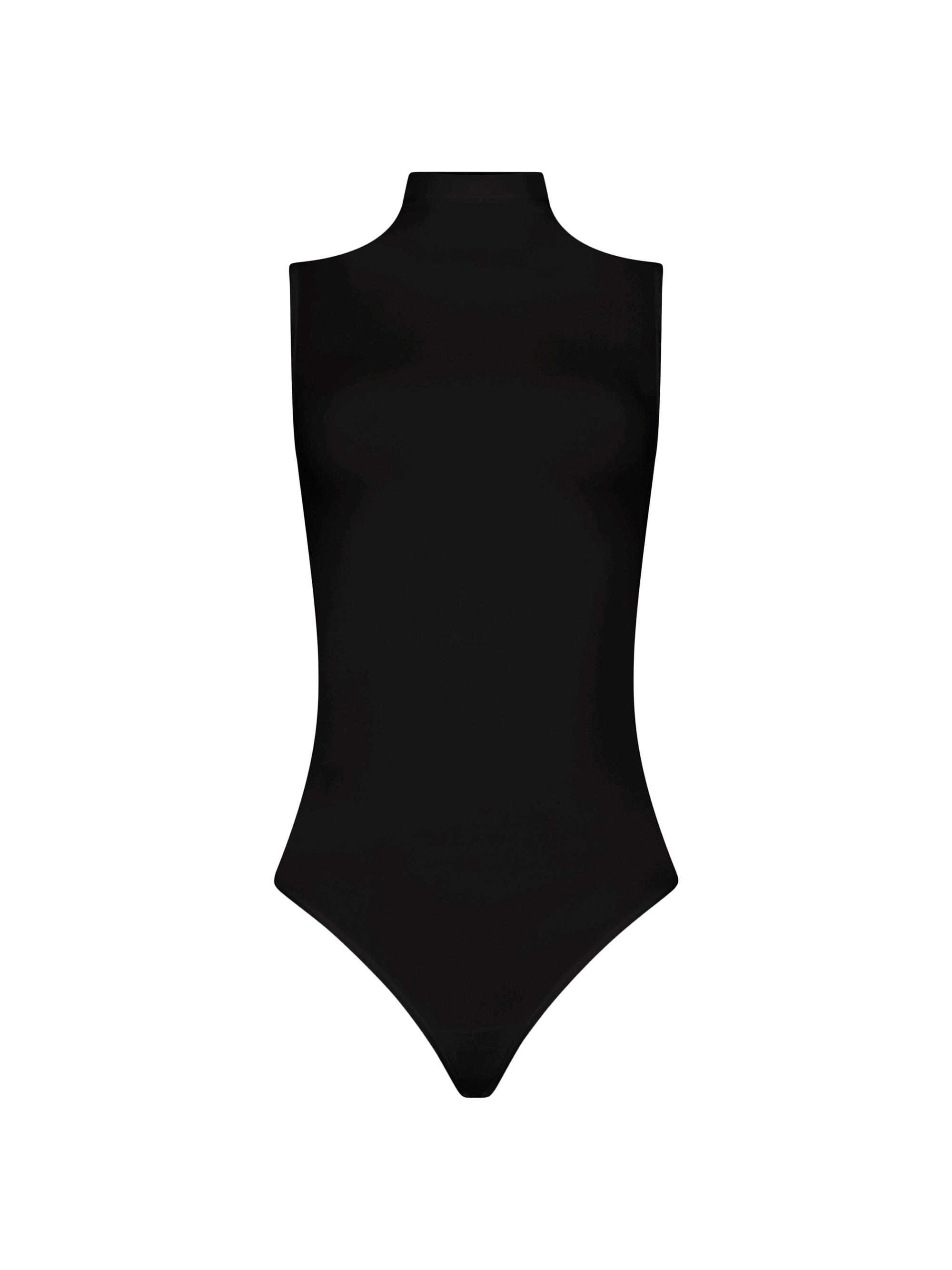 Wolford Women's Mock Turtleneck Sleeveless Bodysuit - Black