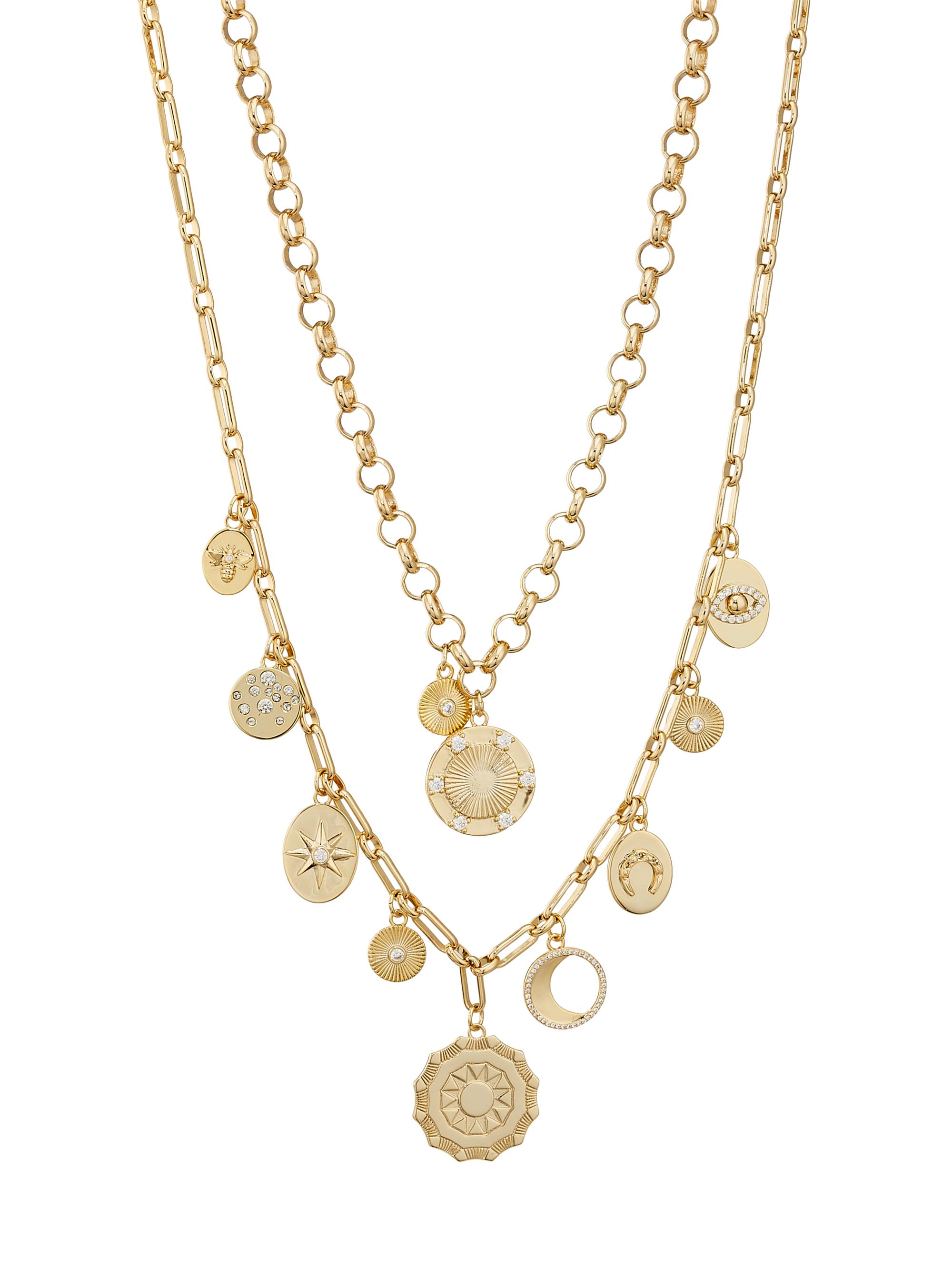 Ramy Brook Women's Susana Goldtone & Cubic Zirconia Layered Medallion Necklace - Gold