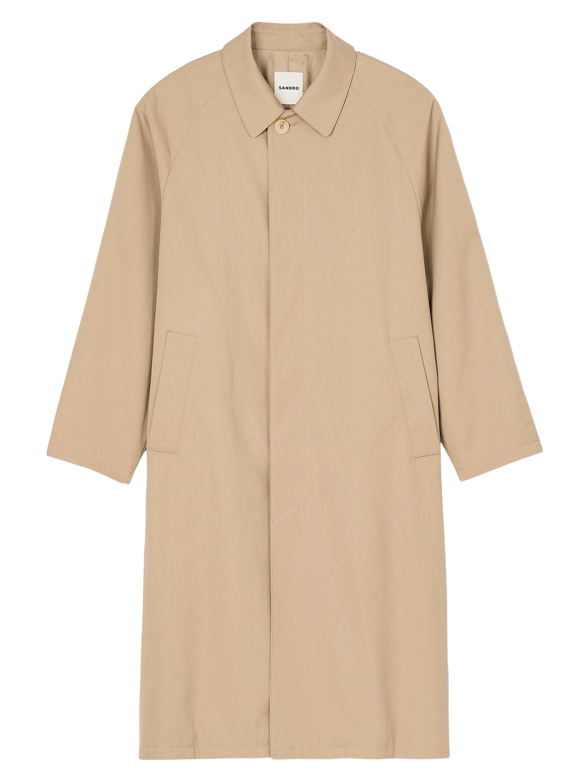 Sandro Men's Long Coat - Sand