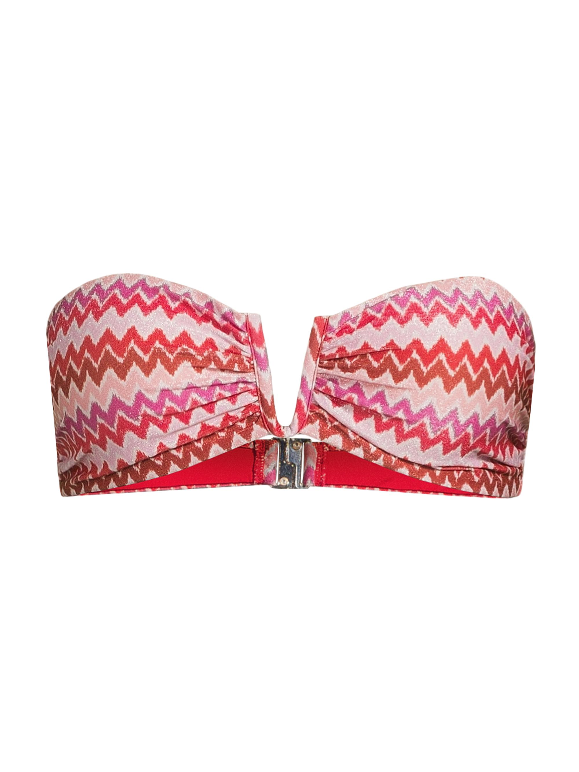 Ramy Brook Women's Jaedyn Chevron Bikini Top - Flame Chevron