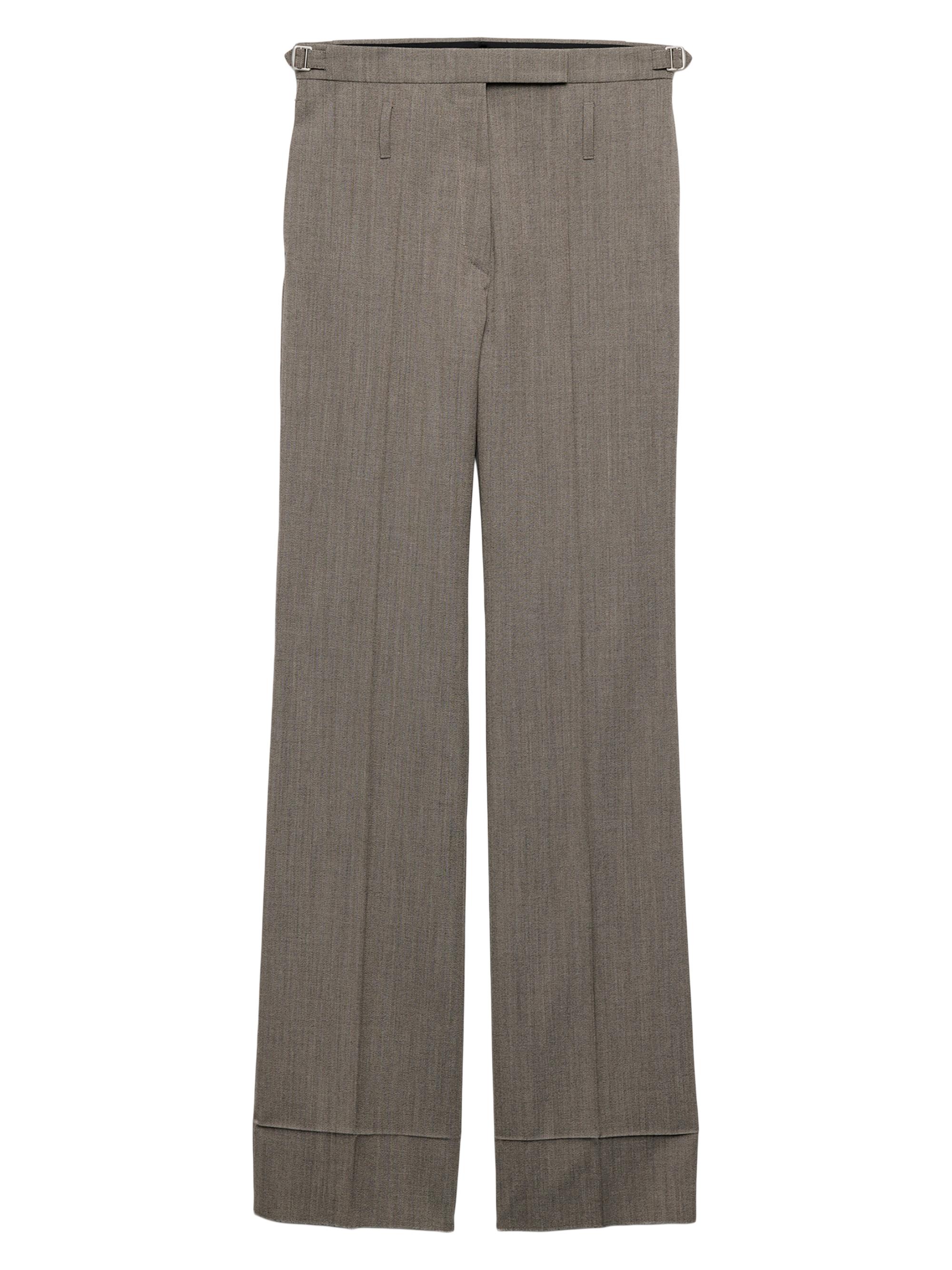 Prada Technical Wool Pants with Printed Belt | Saks Fifth Avenue