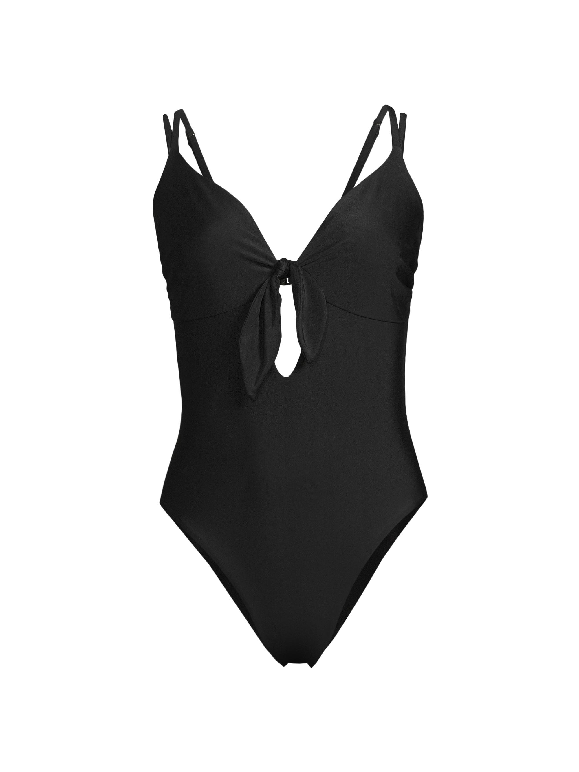 Spanx Piqué Shaping One-Piece Swimsuit | Saks Fifth Avenue