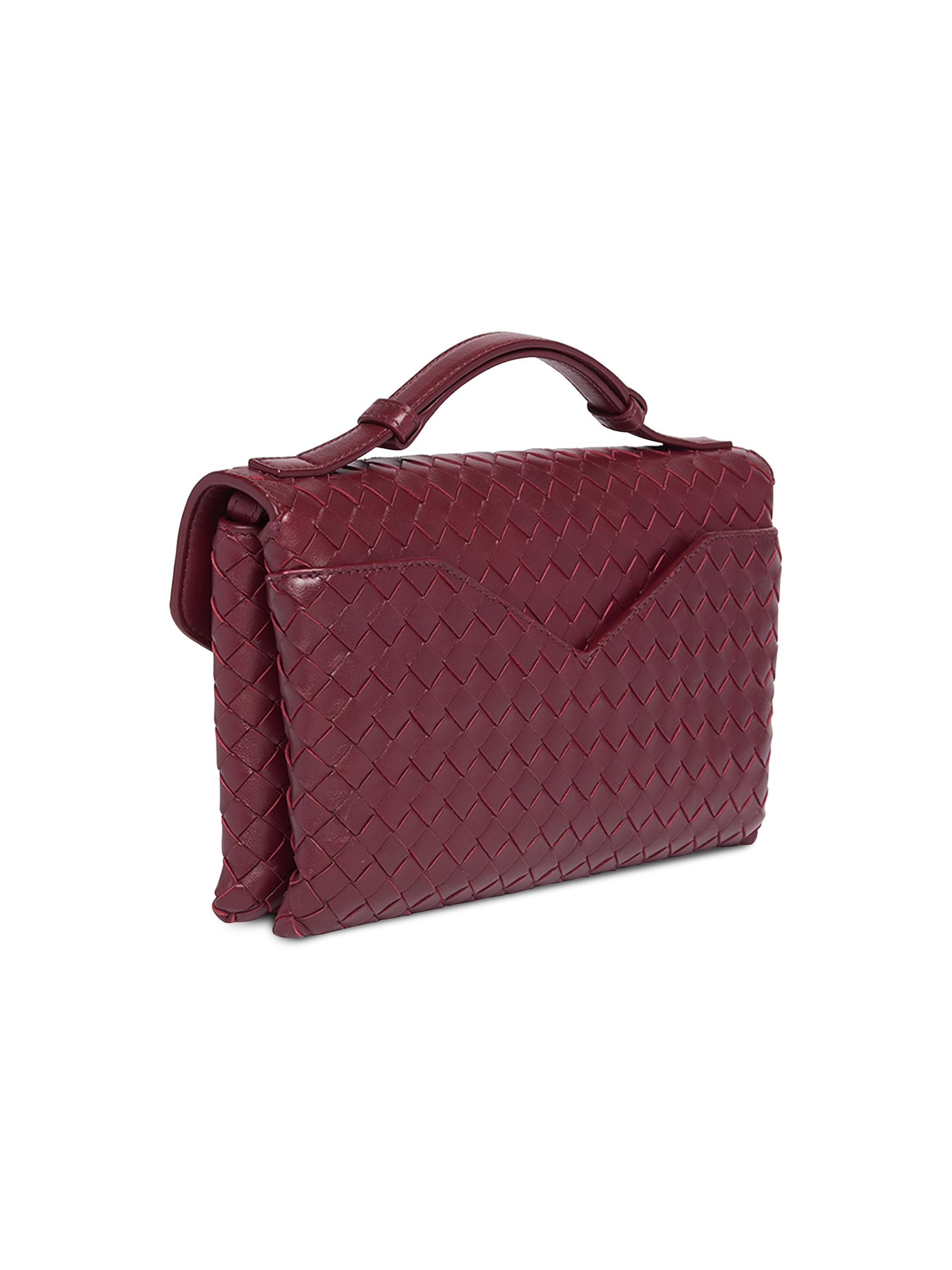 Bottega Veneta Knot Lock Intrecciato Leather Top Handle Bag | Saks
