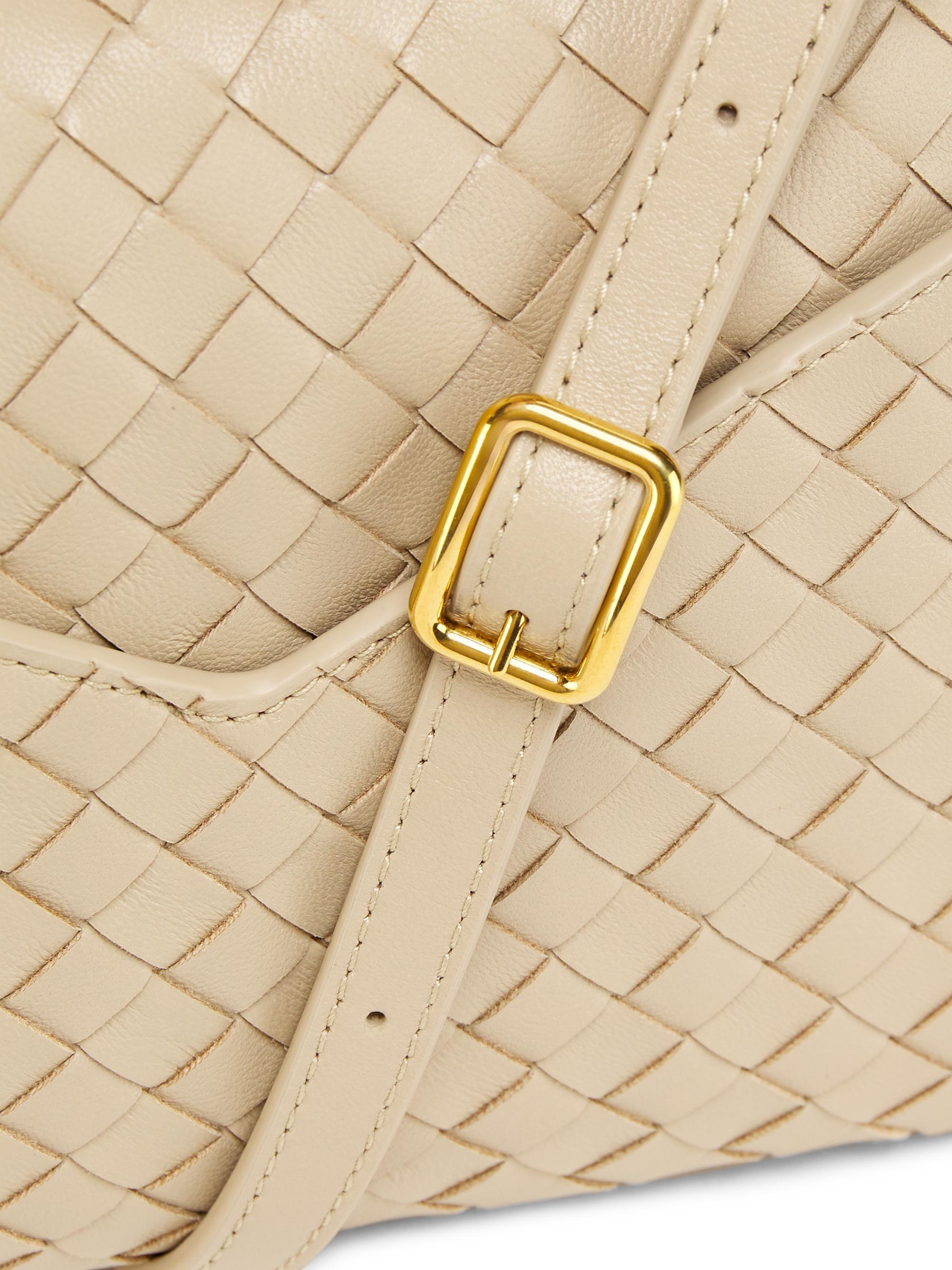 Bottega Veneta Knot Lock Intrecciato Leather Top Handle Bag | Saks