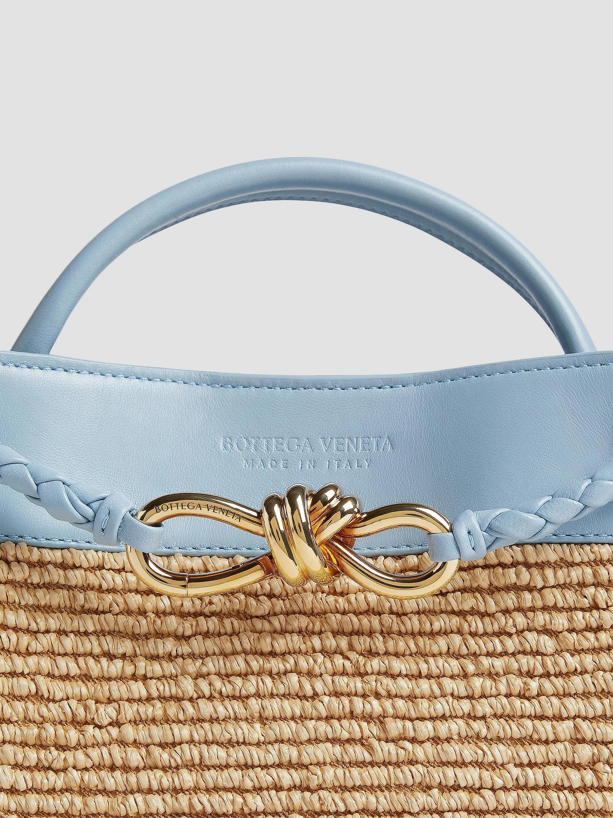 Bottega Veneta Raffia Andiamo Top Handle Bag | Saks Fifth Avenue