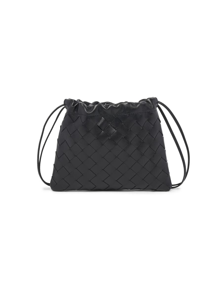 ショルダーバッグ・ポシェット BOTTEGA VENETA DUSTBAG NOTTE SHOULDER BAG IN INTRECCIATO 15 Dustbag Notte leather shoulder bag in white - Bottega Veneta