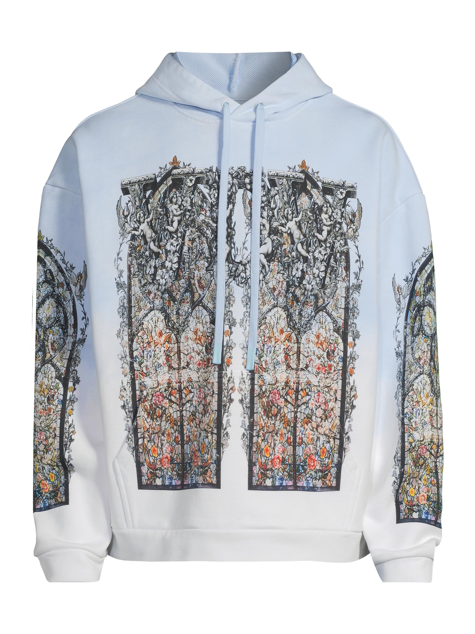 Who Decides War Men's Ignatius Cotton Hoodie - Sky
