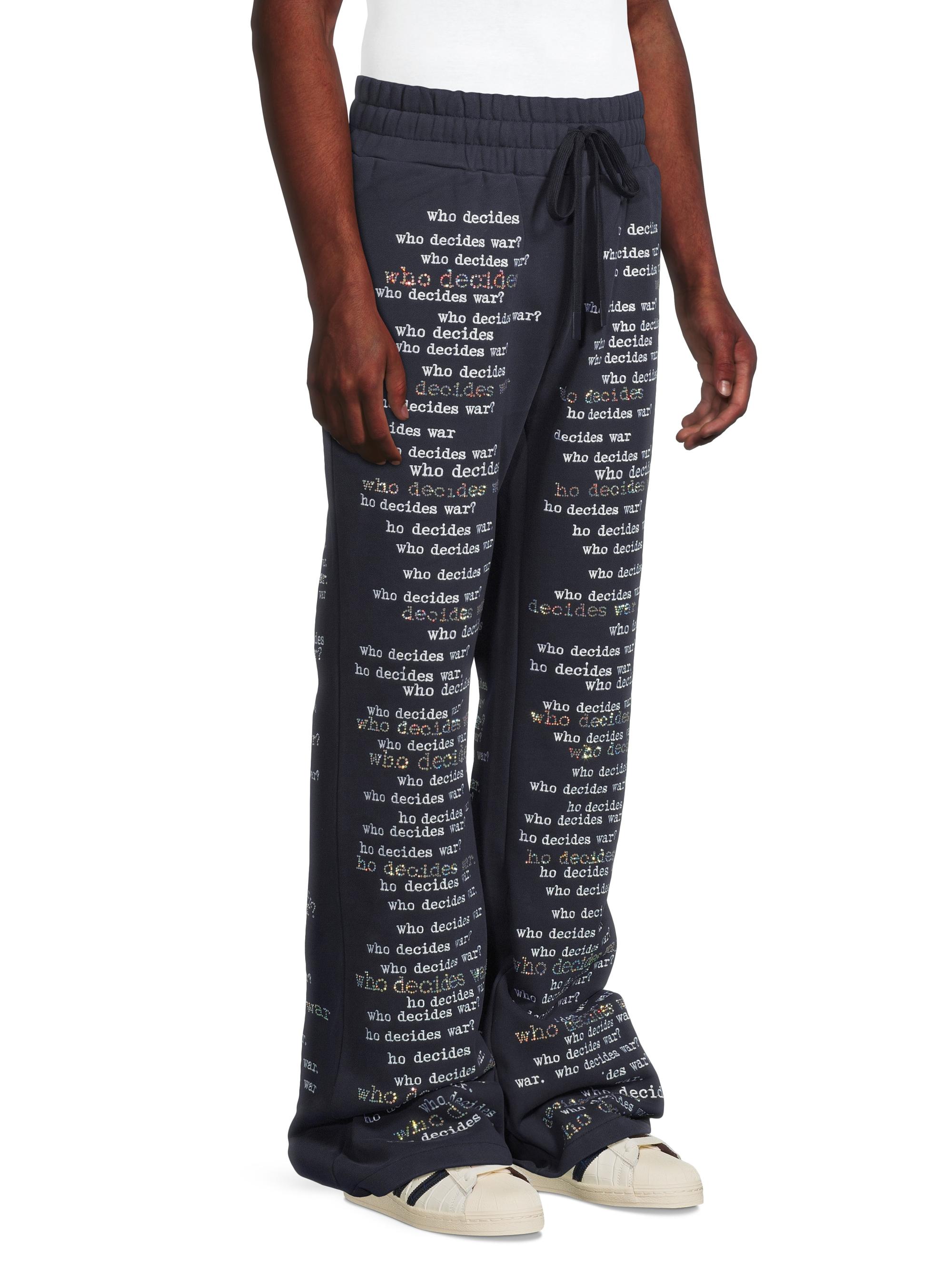 Who Decides War Scripture Cotton Sweatpants | Saks Fifth Avenue
