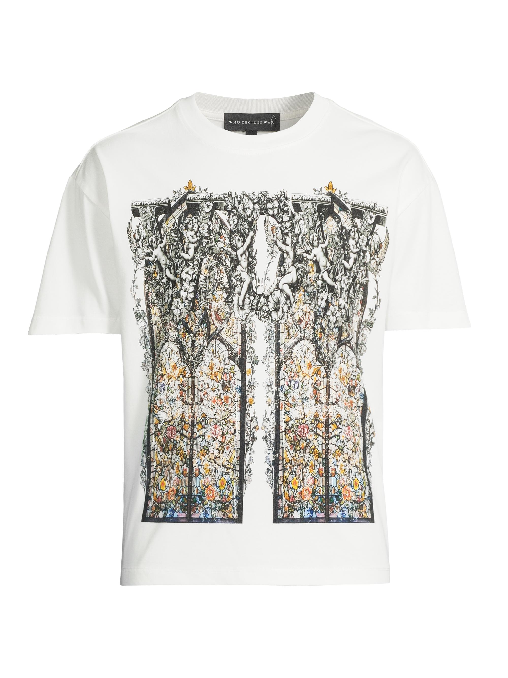 Who Decides War Men's Ignatius Cotton Crewneck T-Shirt - Cloud