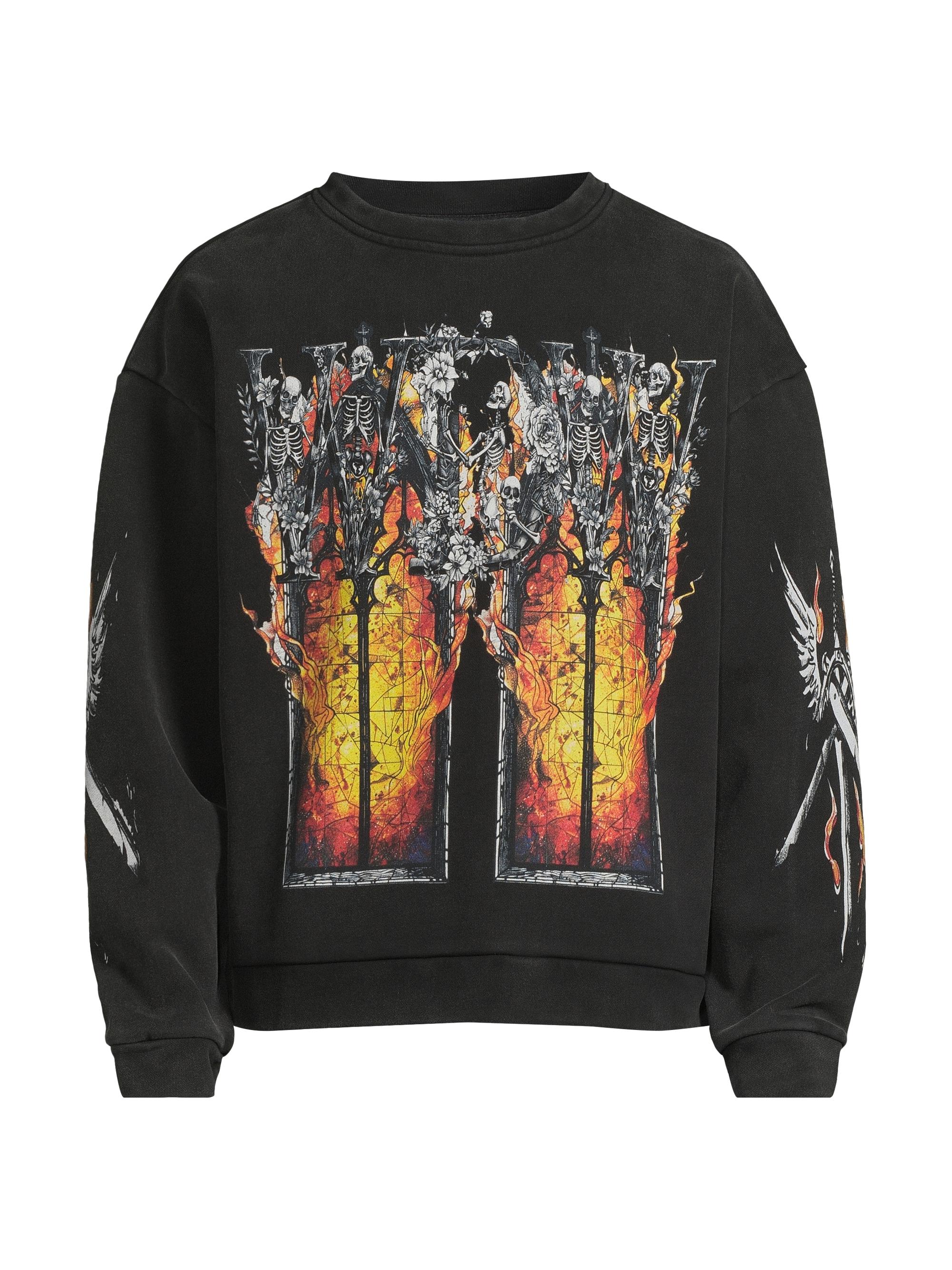 Who Decides War Men's Ember Chapel Crewneck Sweatshirt - Coal