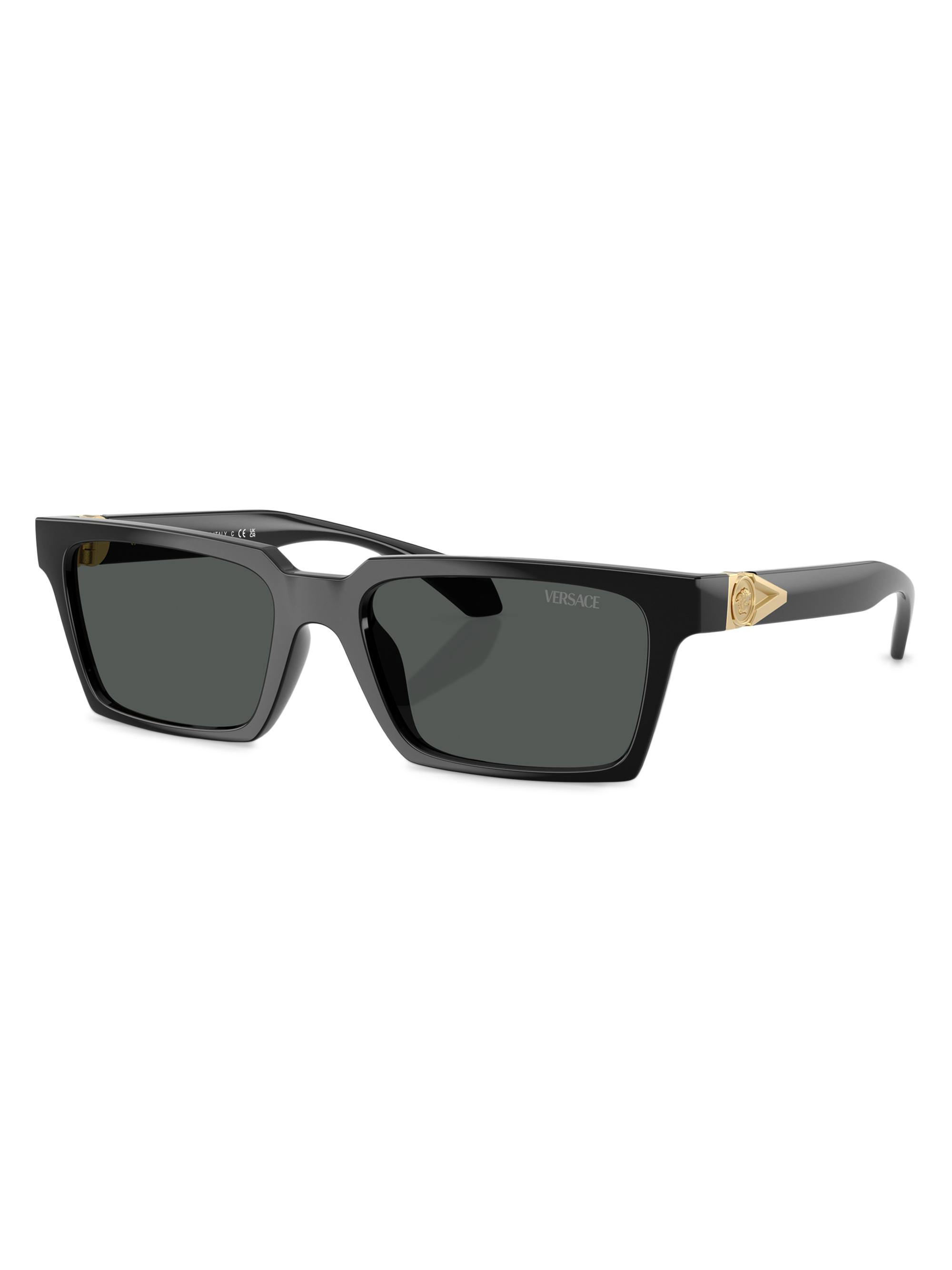 Versace 55MM Rectangular Sunglasses | Saks Fifth Avenue
