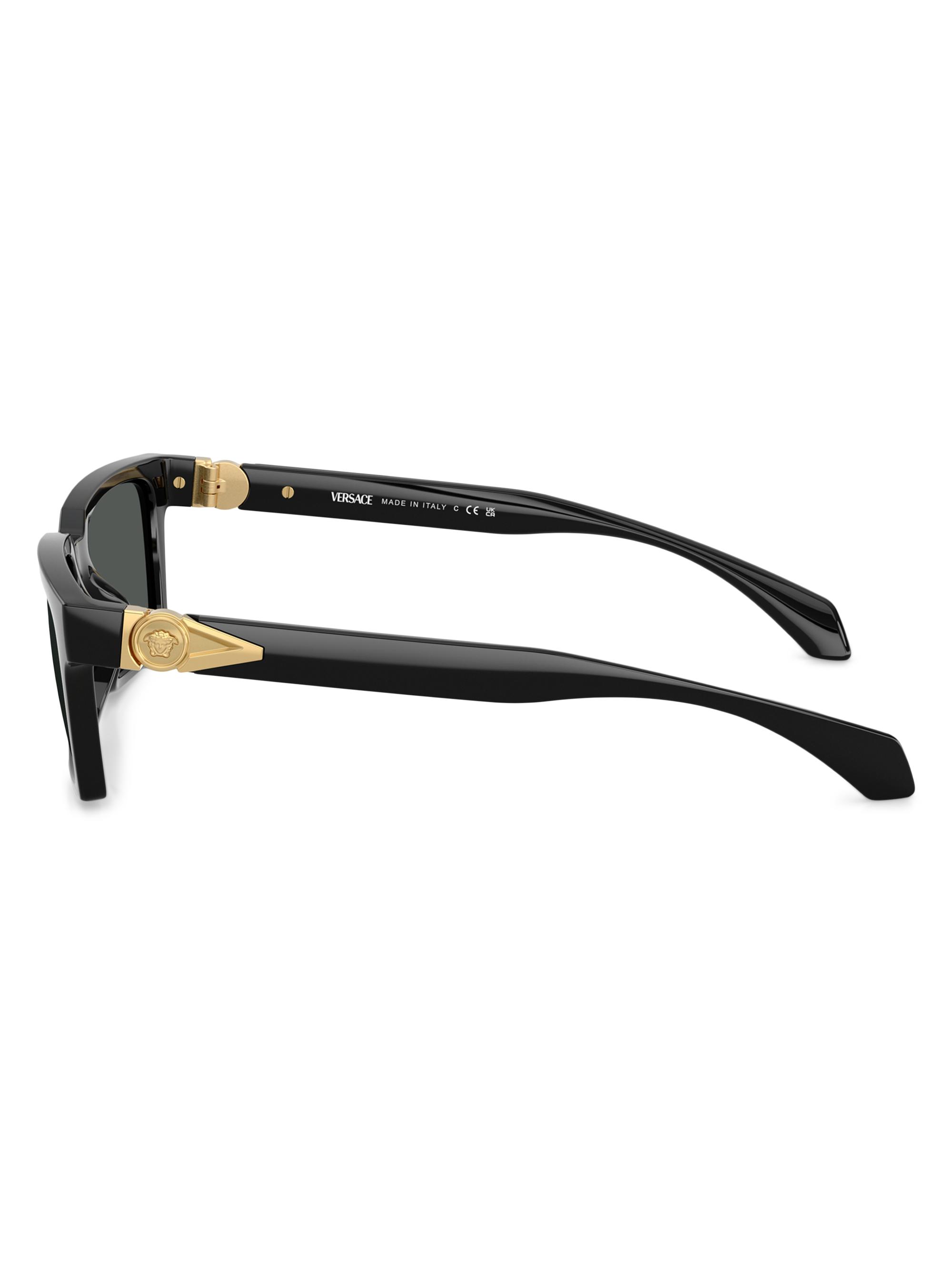 Versace 55MM Rectangular Sunglasses | Saks Fifth Avenue