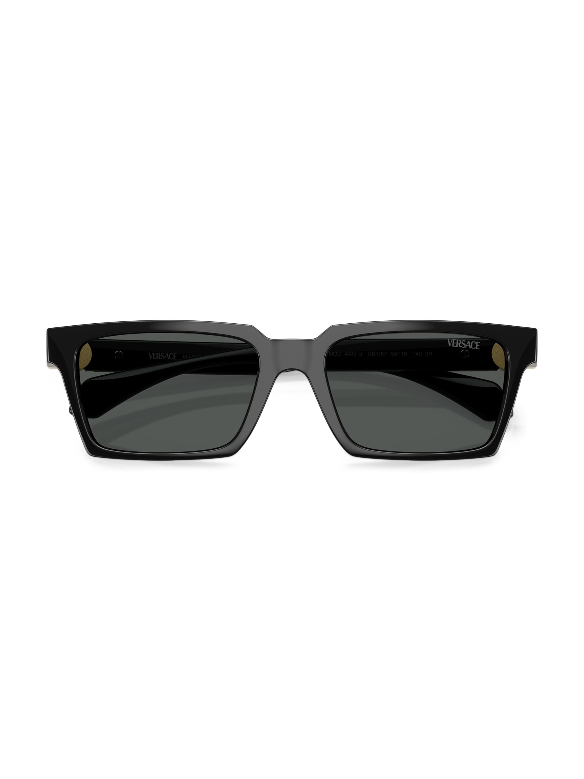 Versace 55MM Rectangular Sunglasses | Saks Fifth Avenue