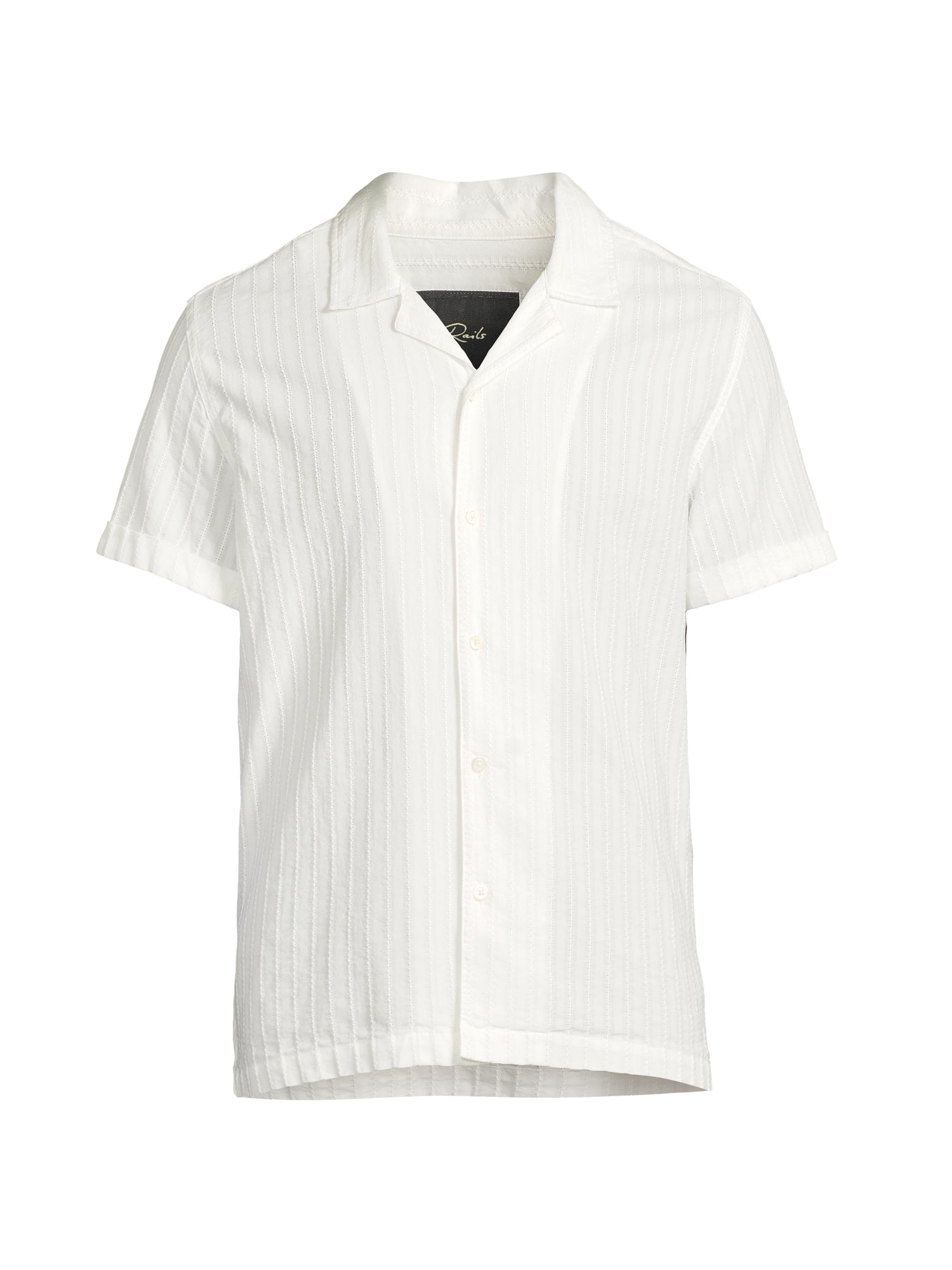 Rails Men's Sinclair Cotton Shirt - White