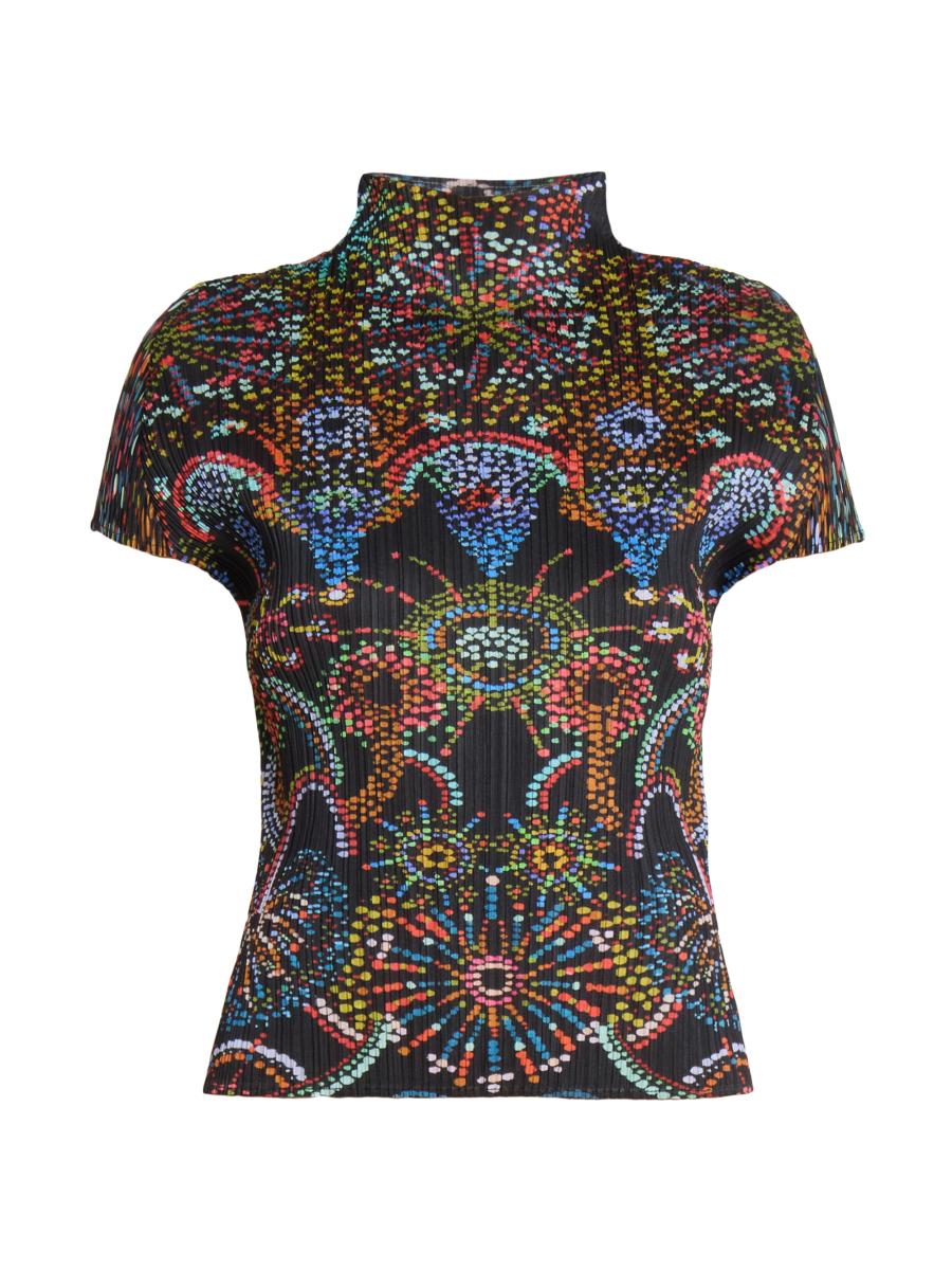 トップス ISSEY MIYAKE PRESSED FLORA PLEATS TOP Issey Miyake Pressed Flora Pleats Top | Saks Fifth Avenue