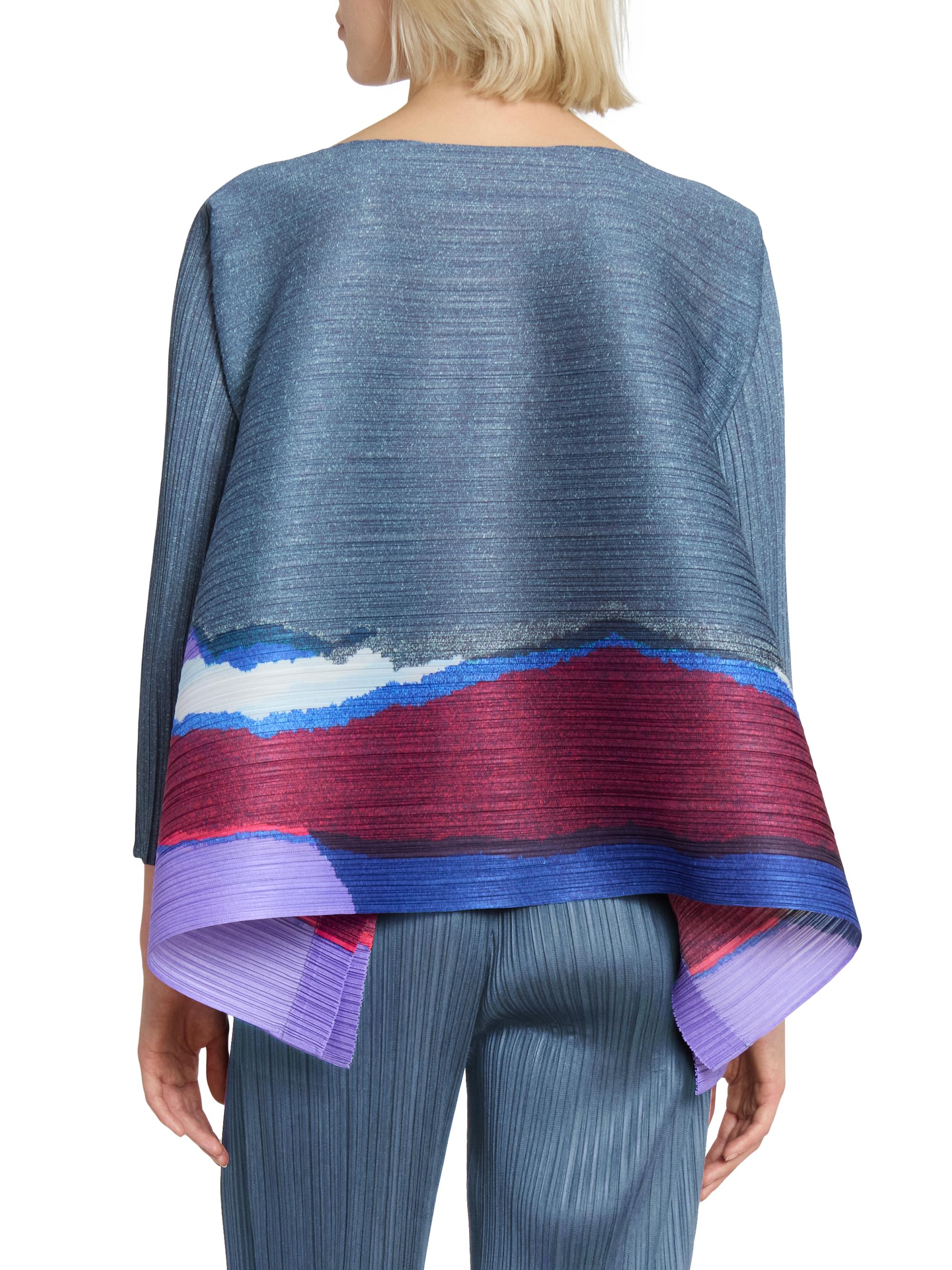 Pleats Please Issey Miyake Grainy Colors Top | Saks Fifth Avenue