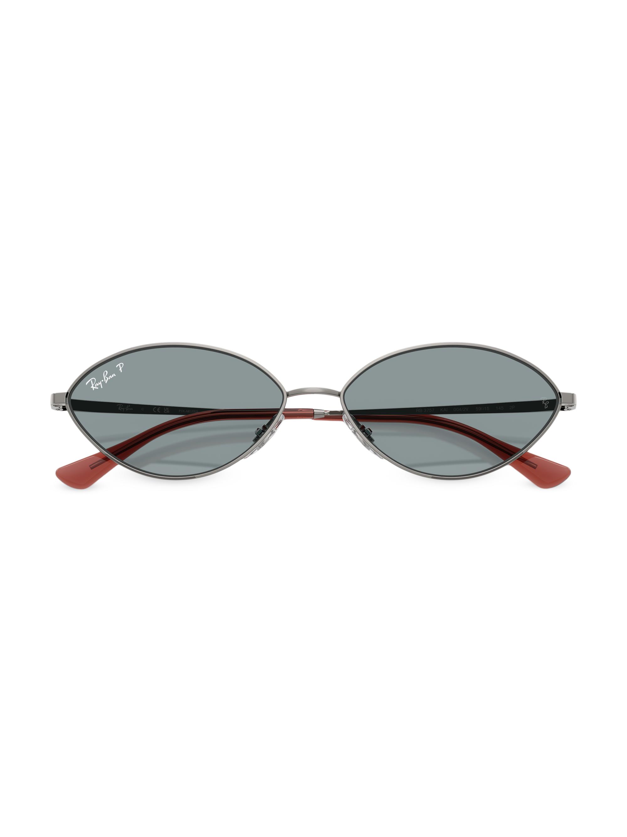 Ray-Ban 0RB3757 Kai 56MM Oval Sunglasses | Saks Fifth Avenue