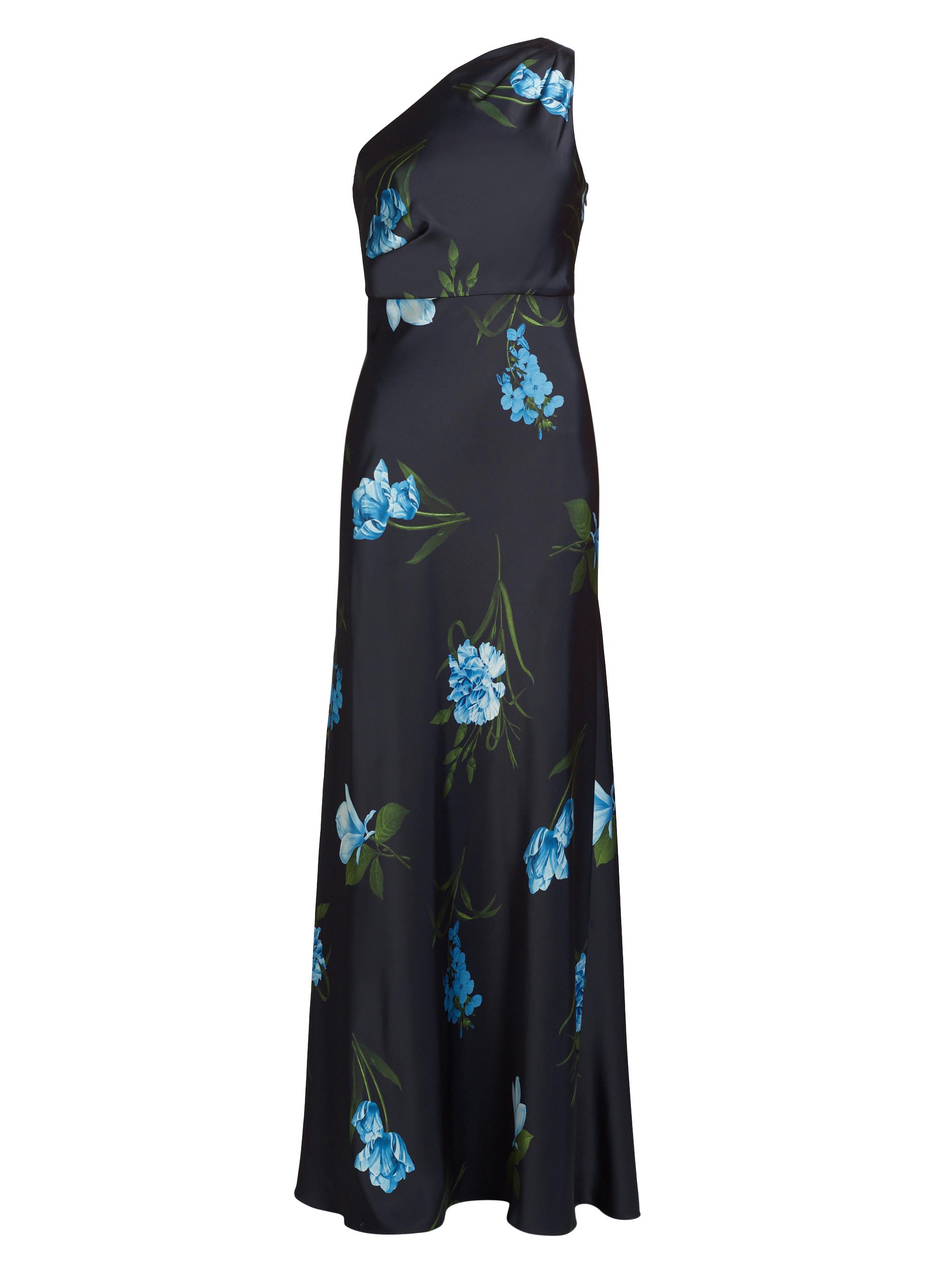 Sachin & Babi Women's Delphine Floral One-Shoulder Maxi Dress - Night Sky Blue Oculata