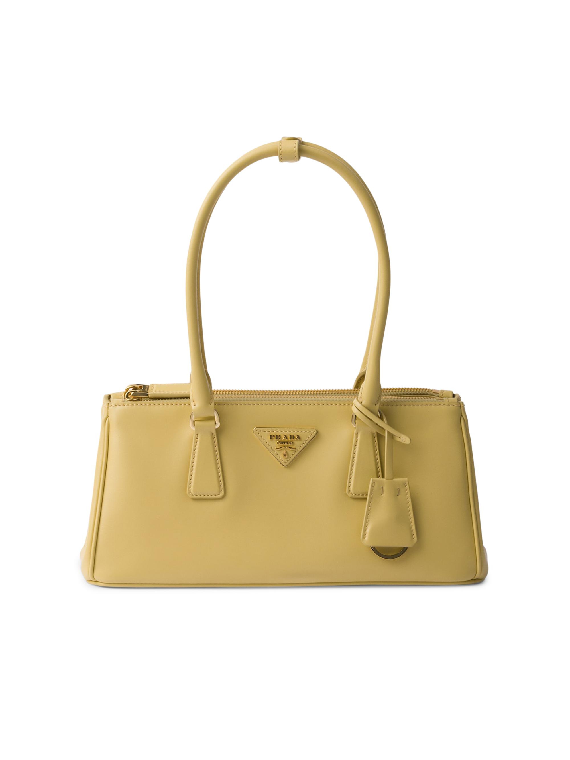 Prada Women's  Galleria Leather Top Handle Bag - Yellow