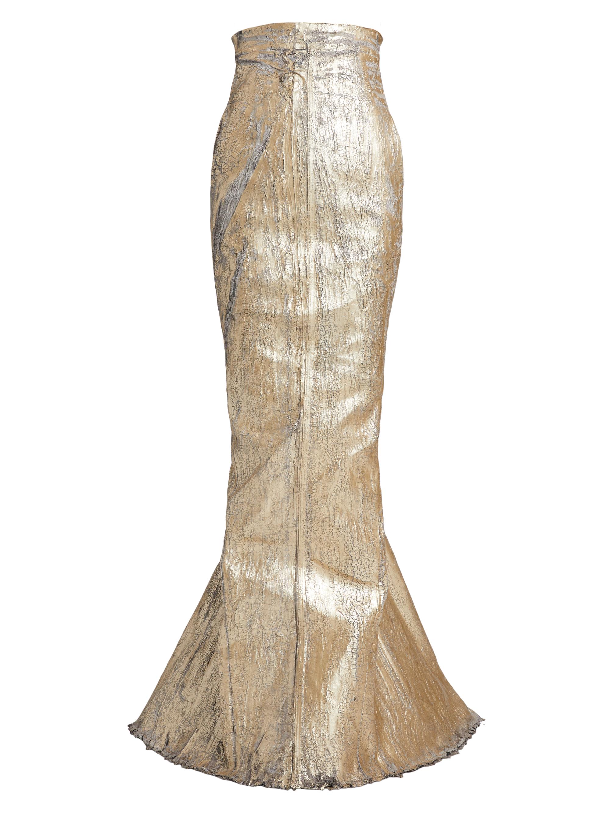 Rick Owens Women's Hollywood Gonna Lido Ballgown Skirt - Gold