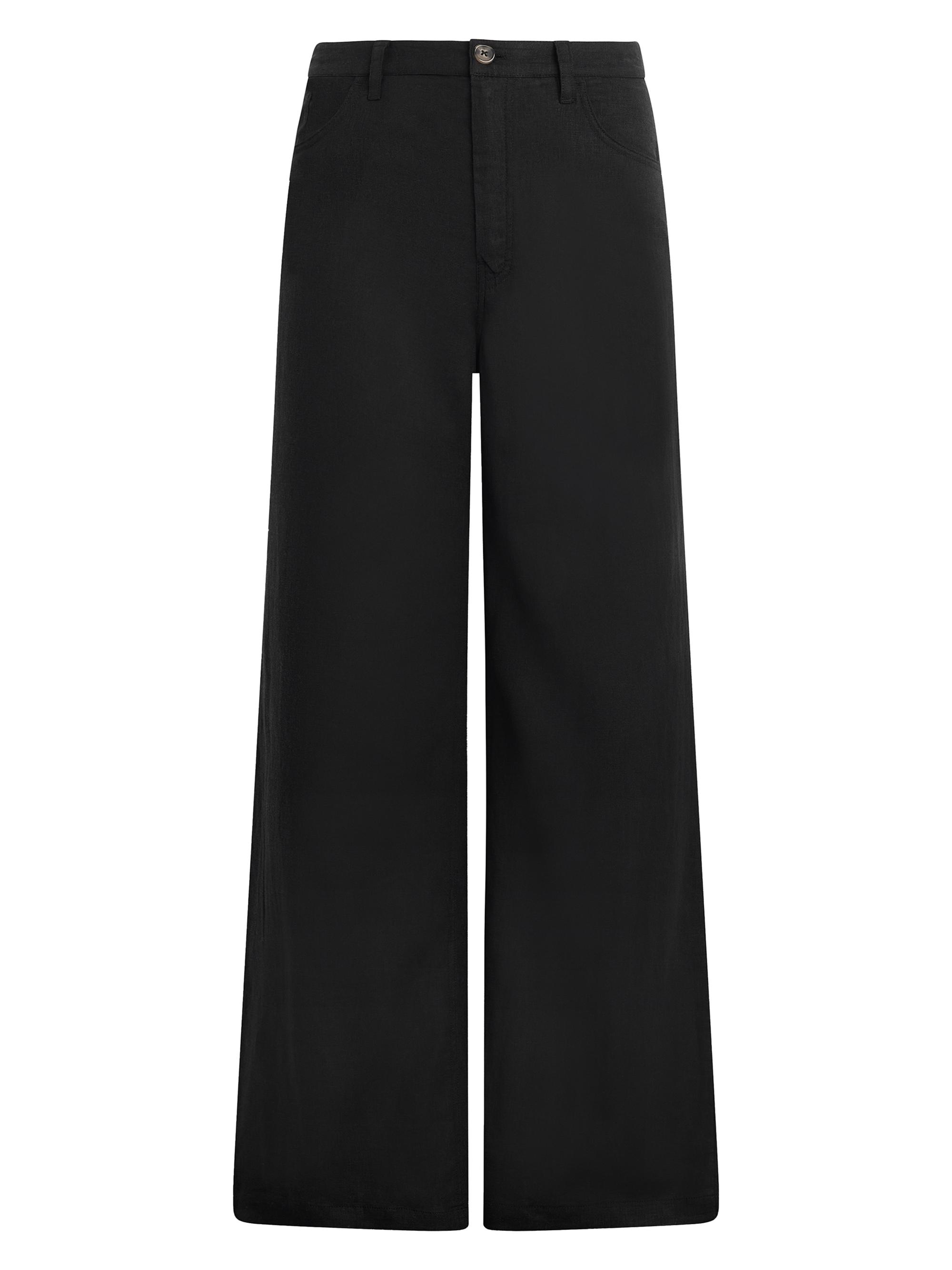 Hudson Jeans Women's Jodie Relaxed Wide-Leg Pants - Black