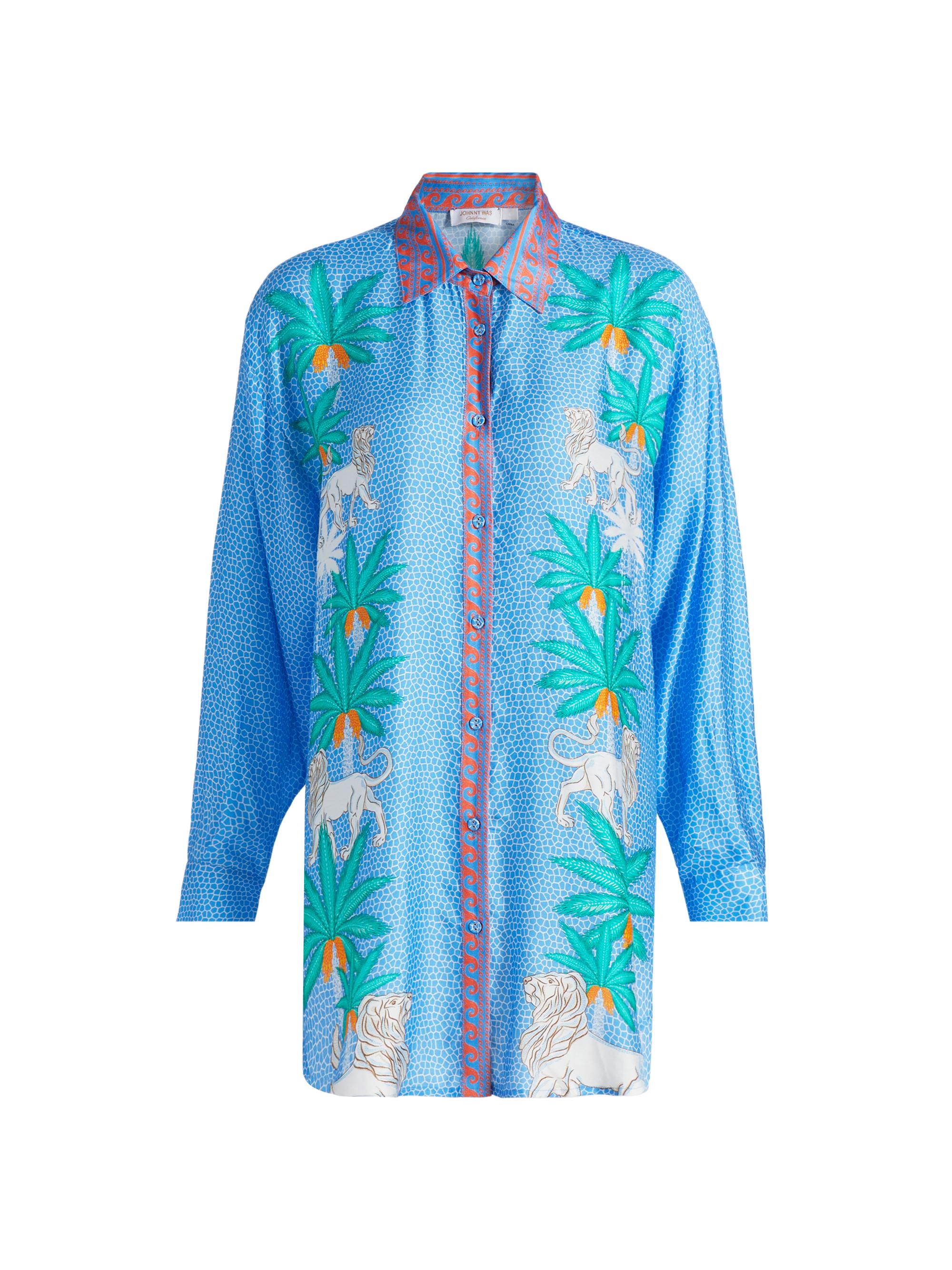 Johnny Was Women's  x Paolita Cover-Up Shirt - Circes Ocean