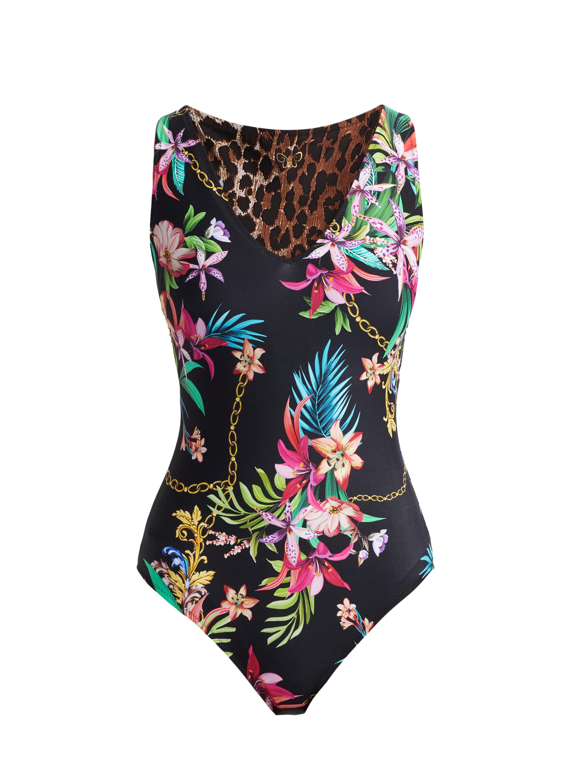 Johnny Was Women's Reversible V-Neck One-Piece Swimsuit - Reversible Miller