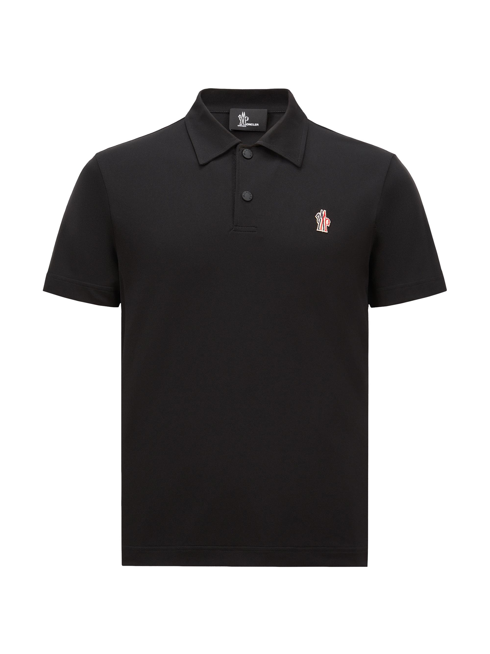 Moncler Grenoble Men's Polo Shirt in Cotton - Black