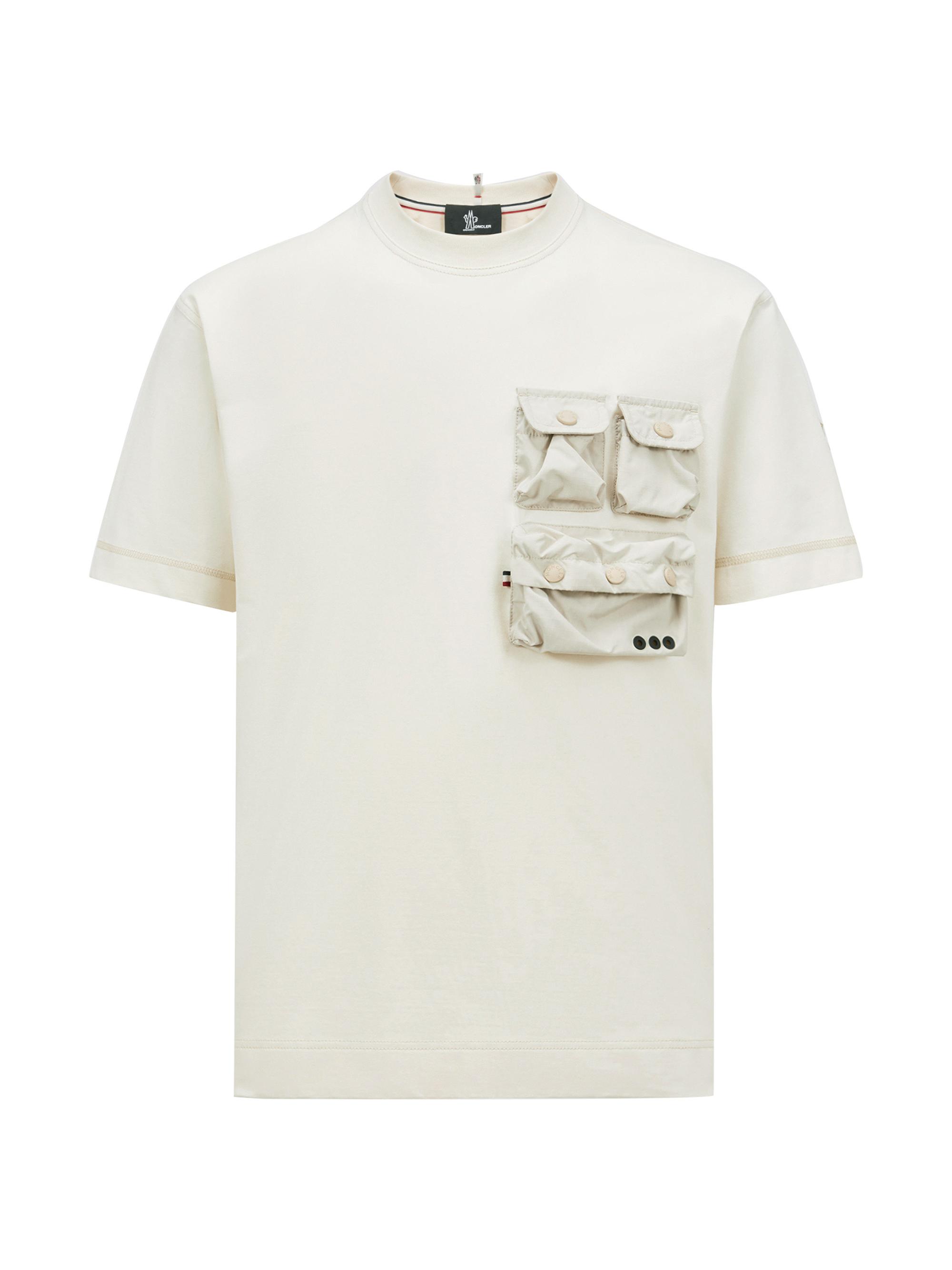Moncler Grenoble Men's Crewneck T-Shirt in Cotton - White