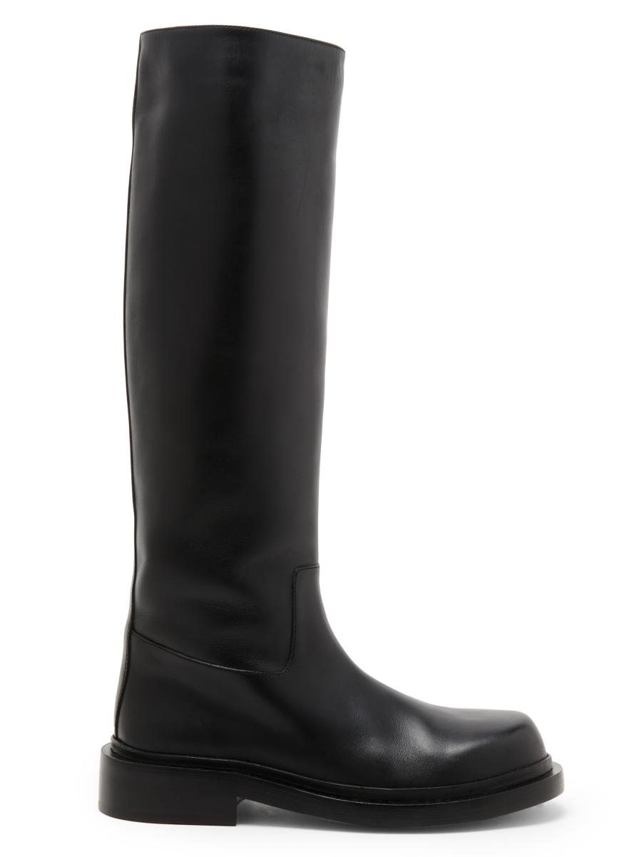 Jil Sander Women's Leather Knee-high Boots In Black