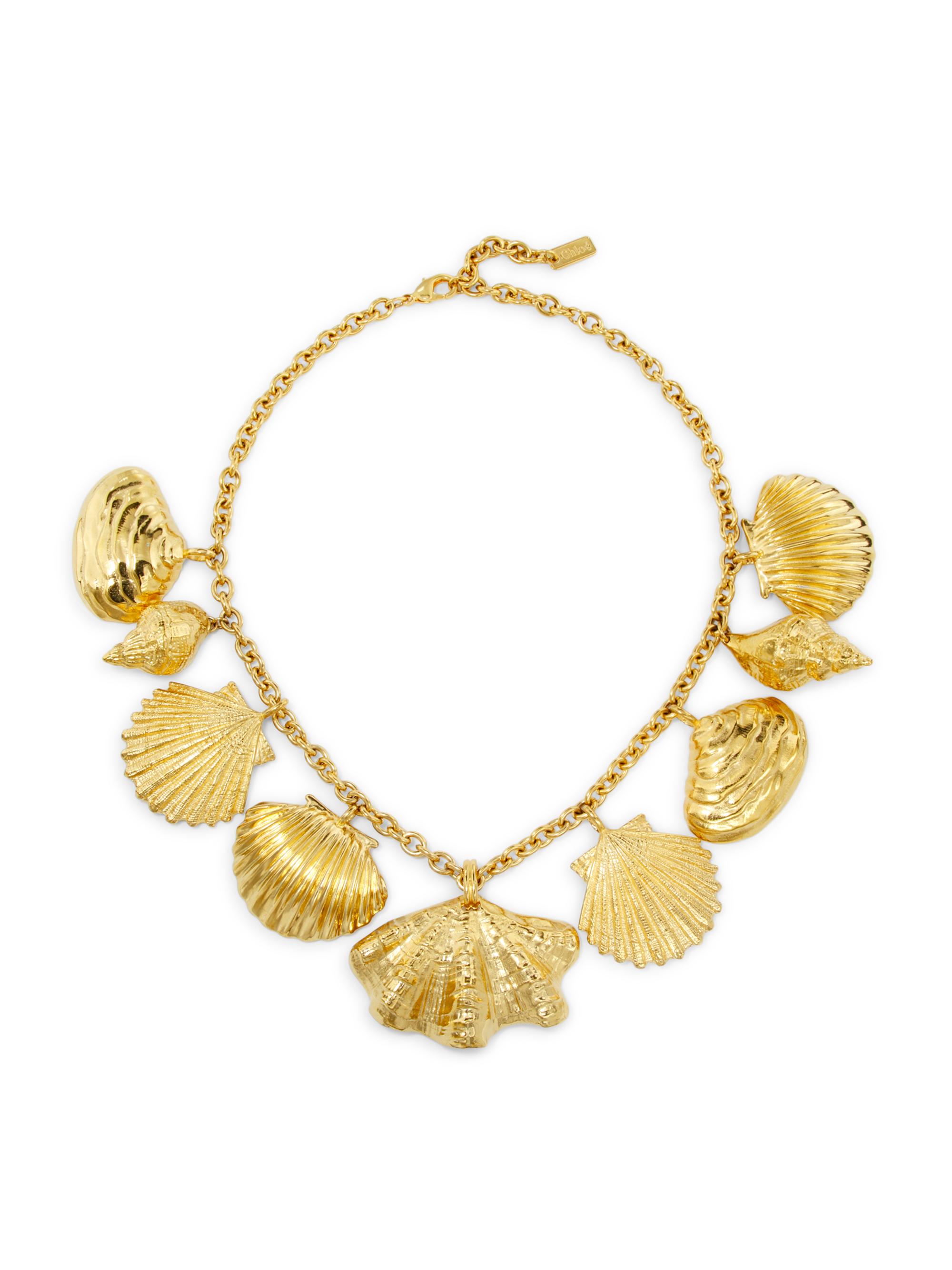 Chloé Women's Goldtone Seashell Necklace - Vintage Gold