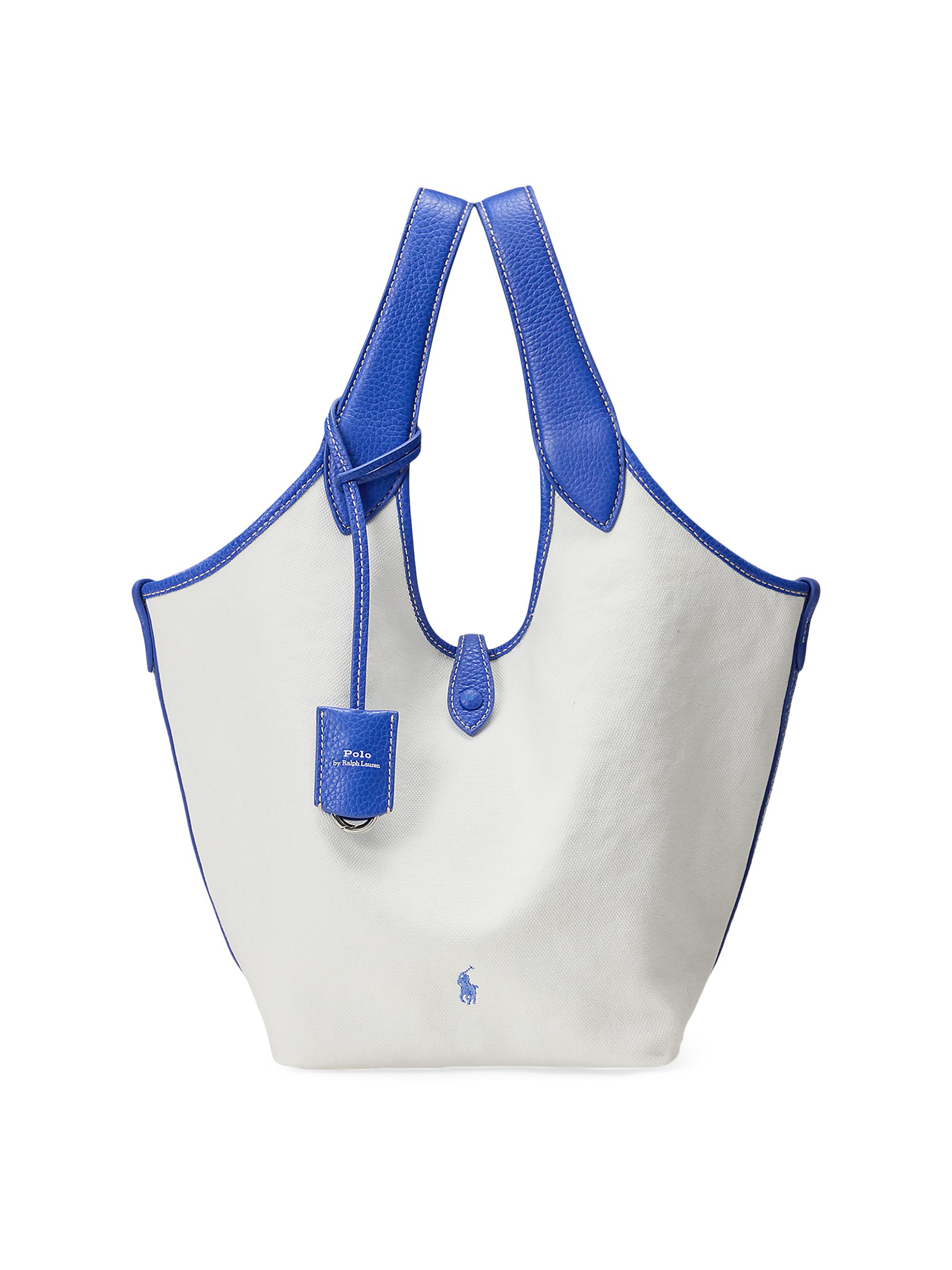 Polo Ralph Lauren Women's Canvas & Leather Tote Bag - Paper Blue