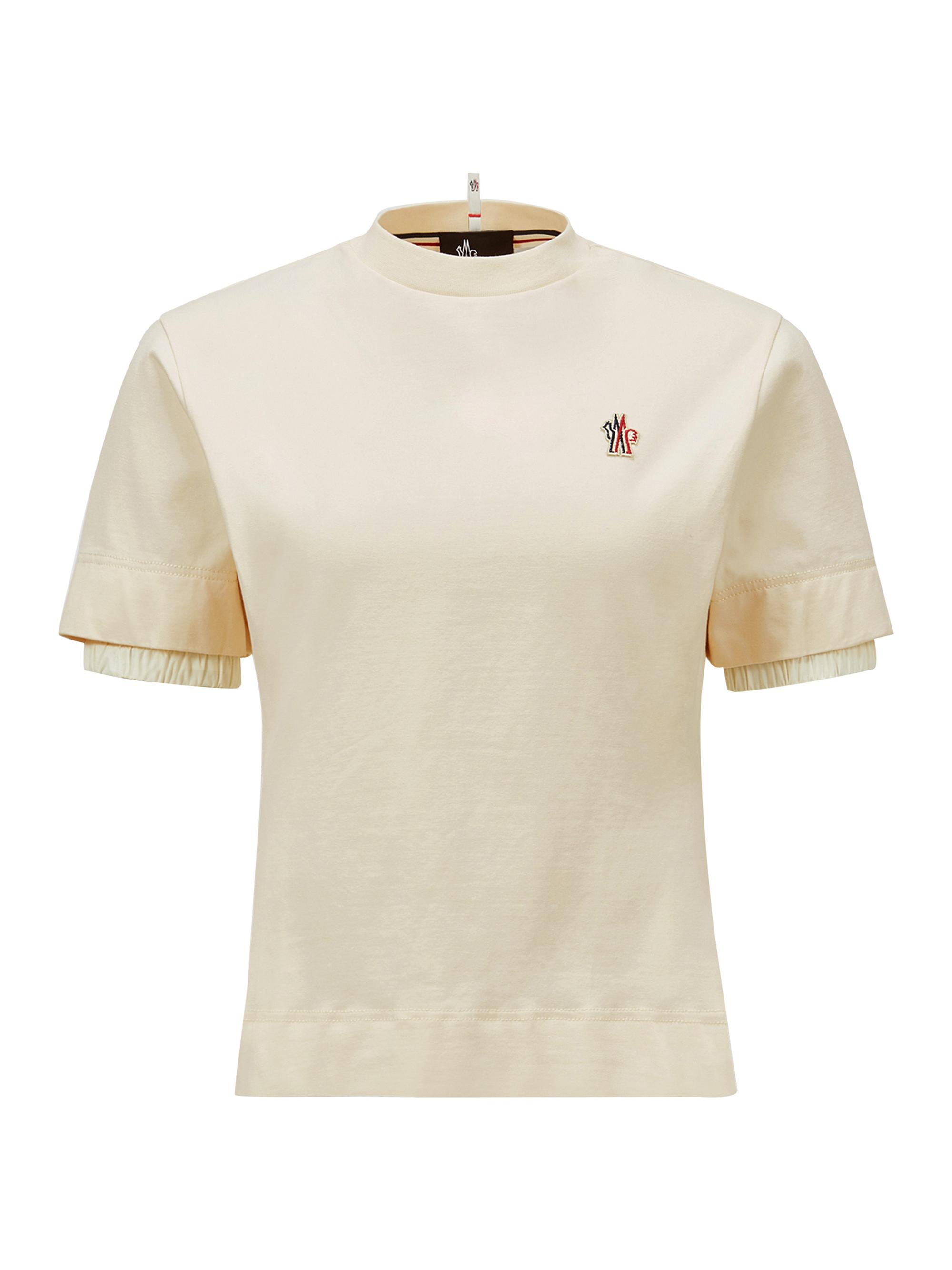 Moncler Grenoble Women's Crewneck T-Shirt in Elasticized Cotton - White
