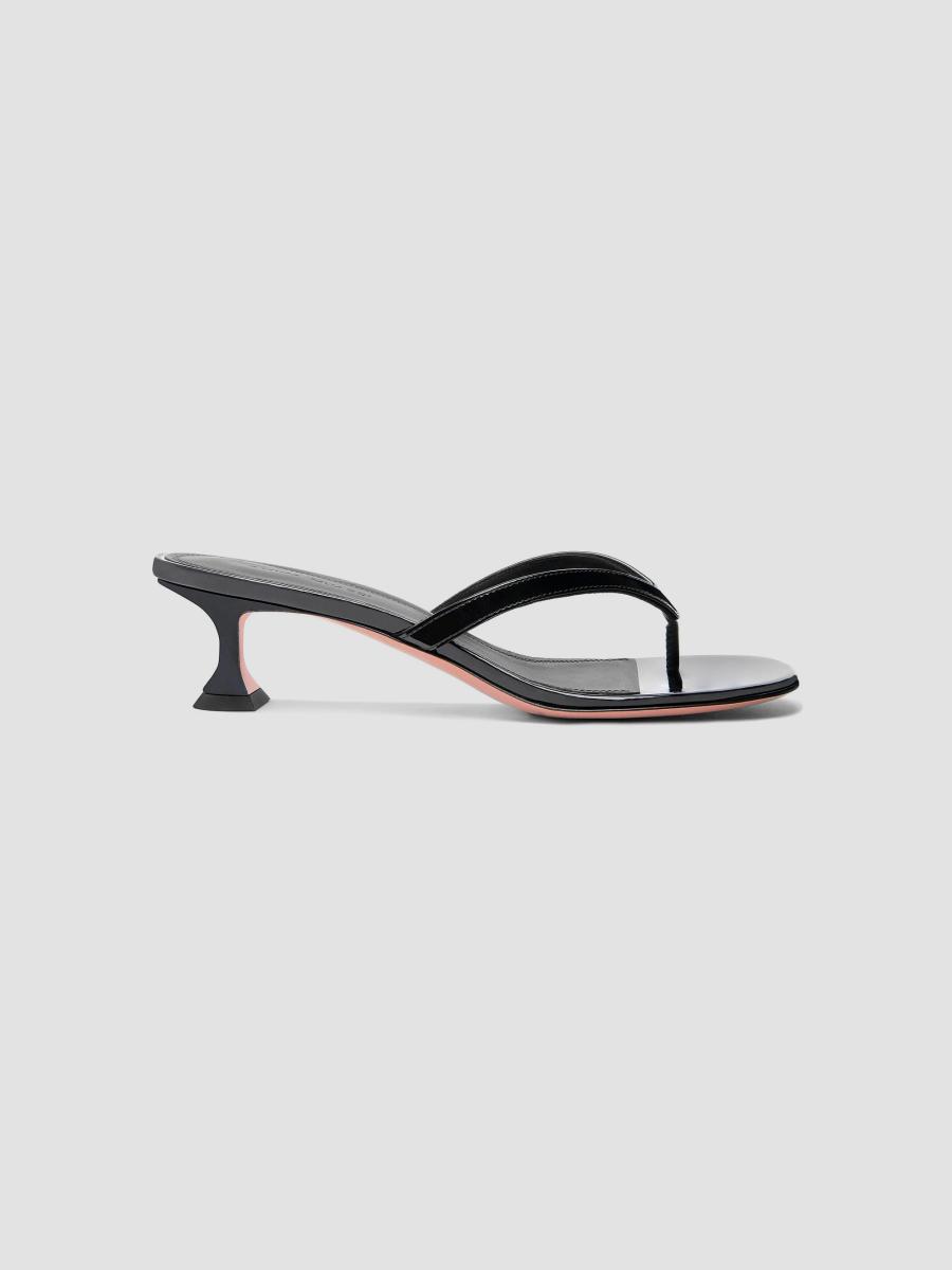 Amina Muaddi Cruise Juliette 45MM Patent Leather Sandals | Saks