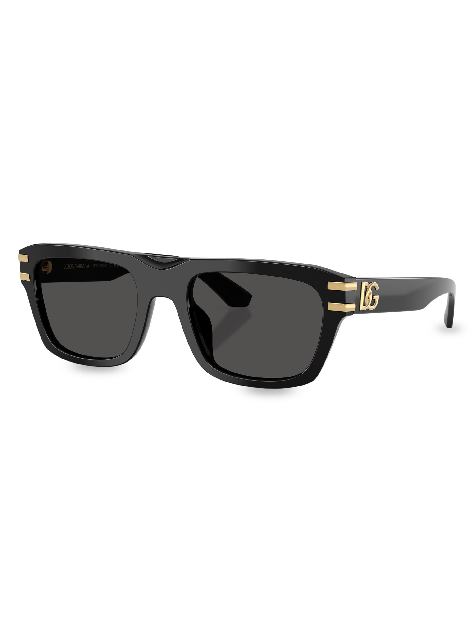 Versace 55MM Rectangular Sunglasses | Saks Fifth Avenue