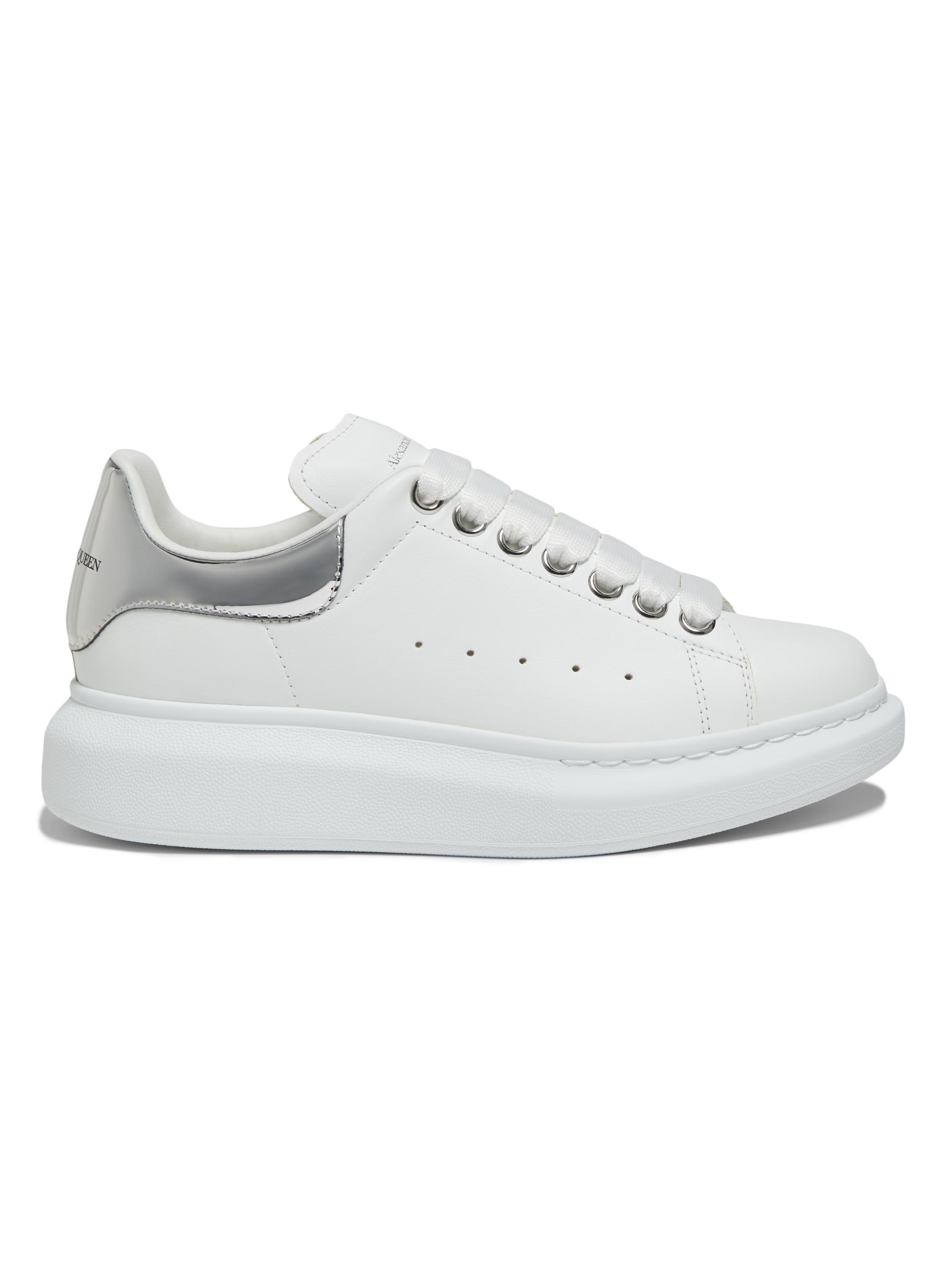 McQueen Oversized Leather Sneakers | Saks Fifth Avenue