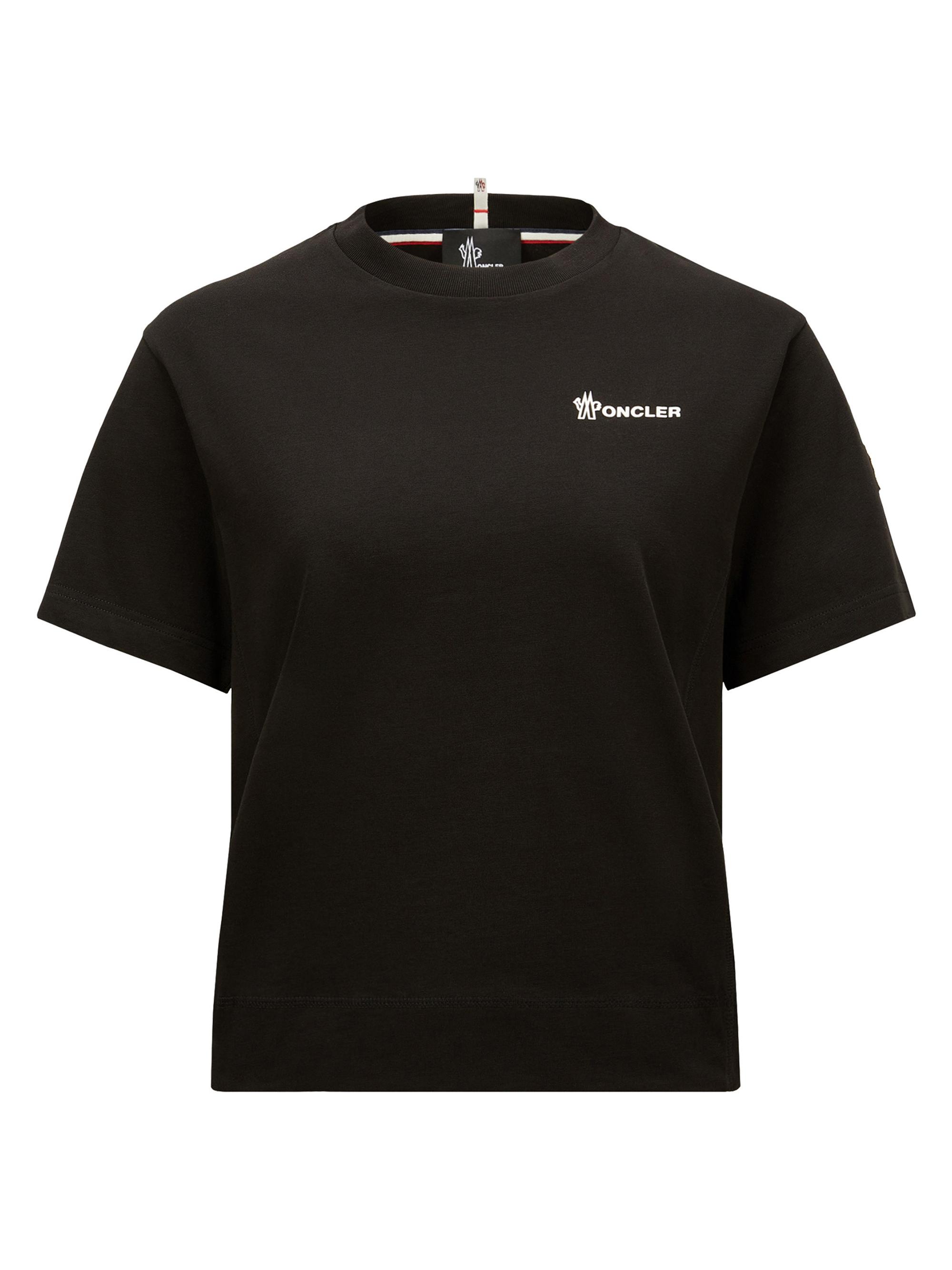 Moncler Grenoble Women's Crewneck T-Shirt in Cotton - Black