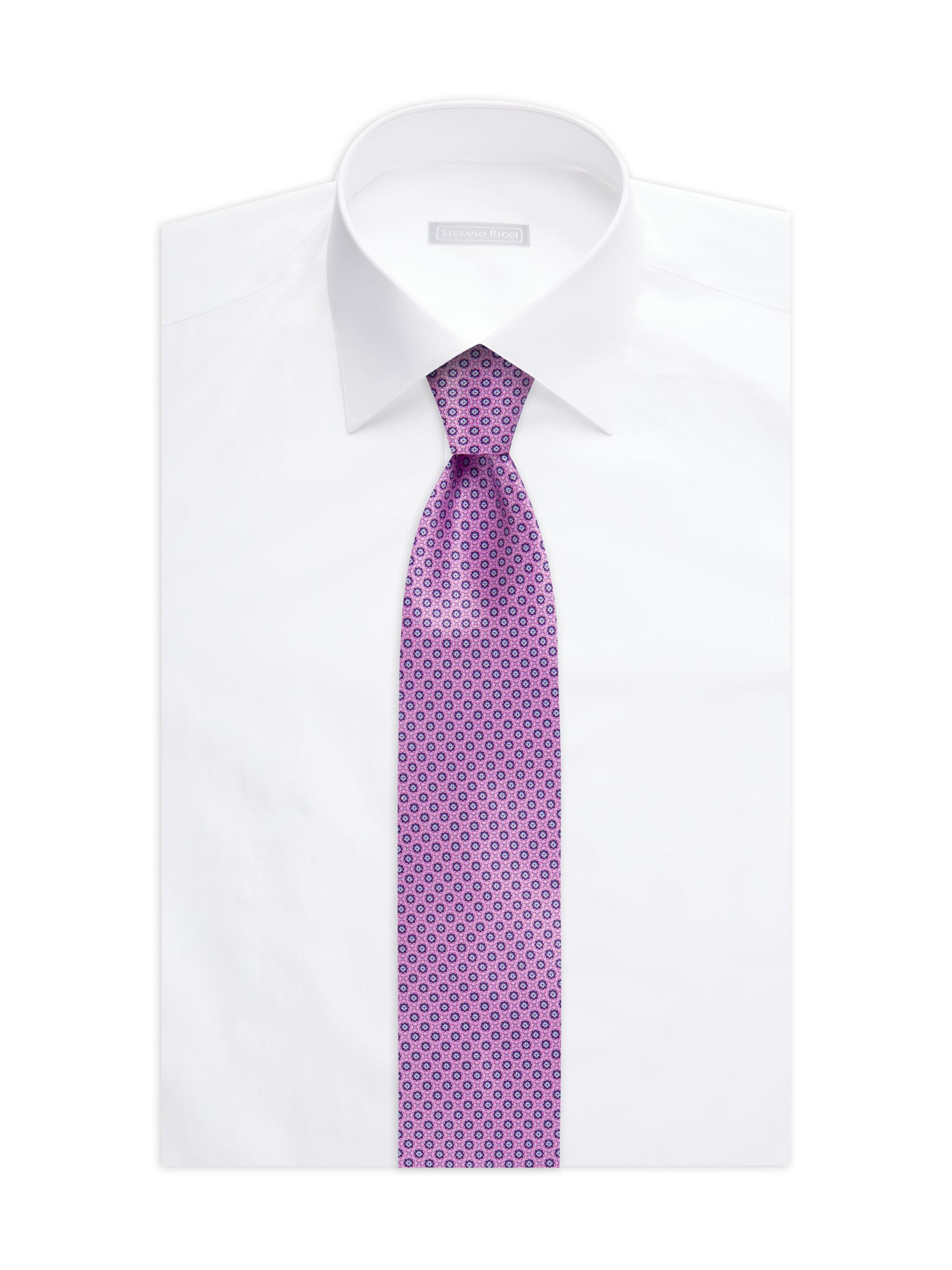 Stefano Ricci Men's Woven Polka Dot Silk Tie - Purple