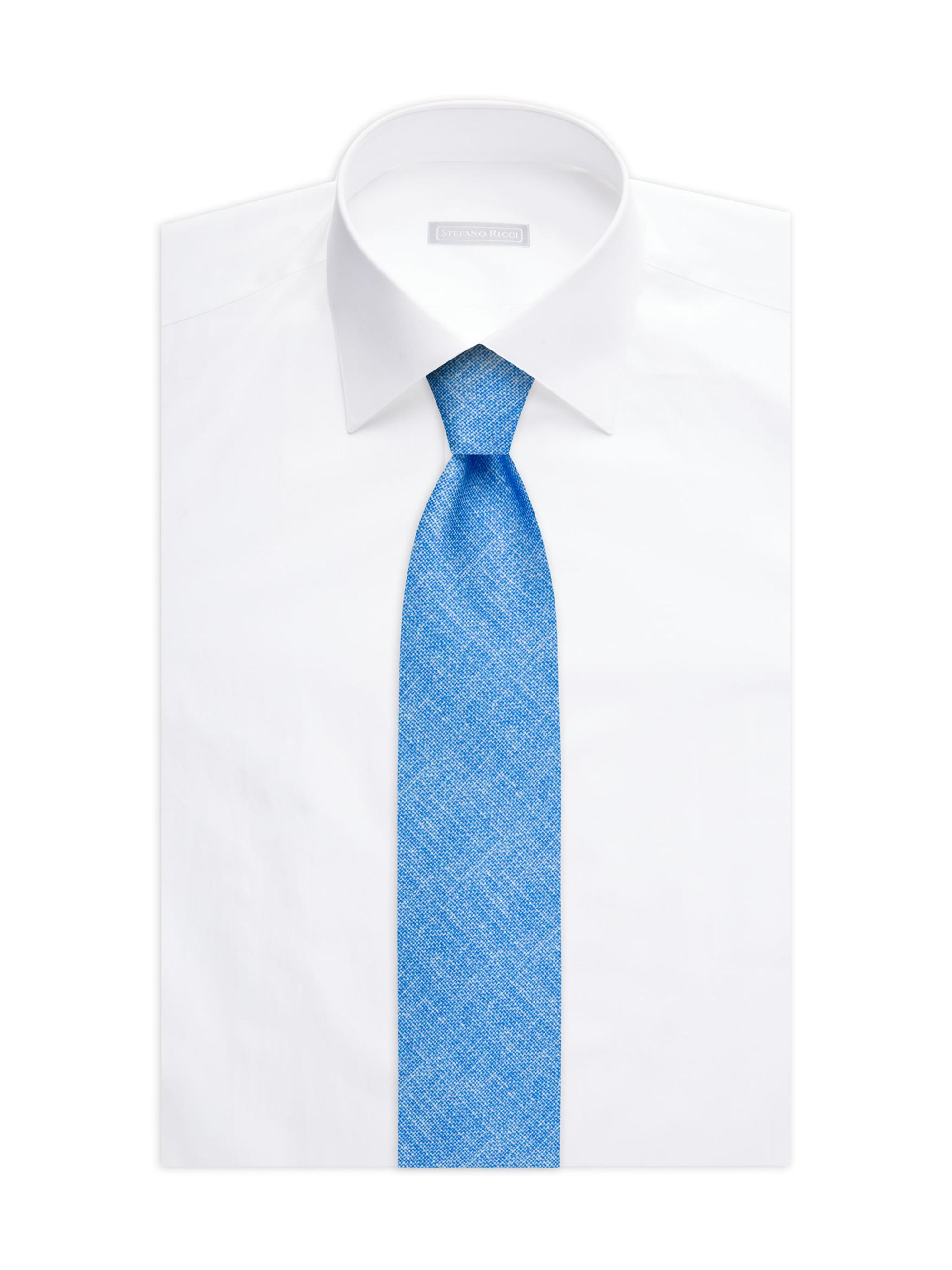 Stefano Ricci Men's Bright Silk Tie - Bright Blue