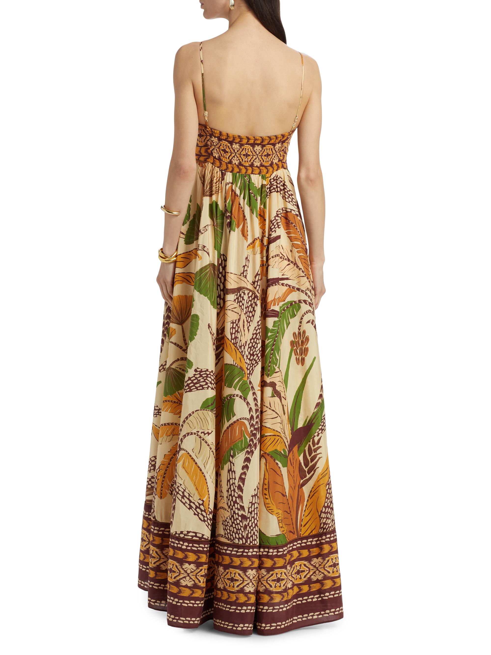 floral printed midi dress for women Blue and Ivory Print Midi Summer Dress with Buttons Ivory Blue Stripe Floral / Medium
