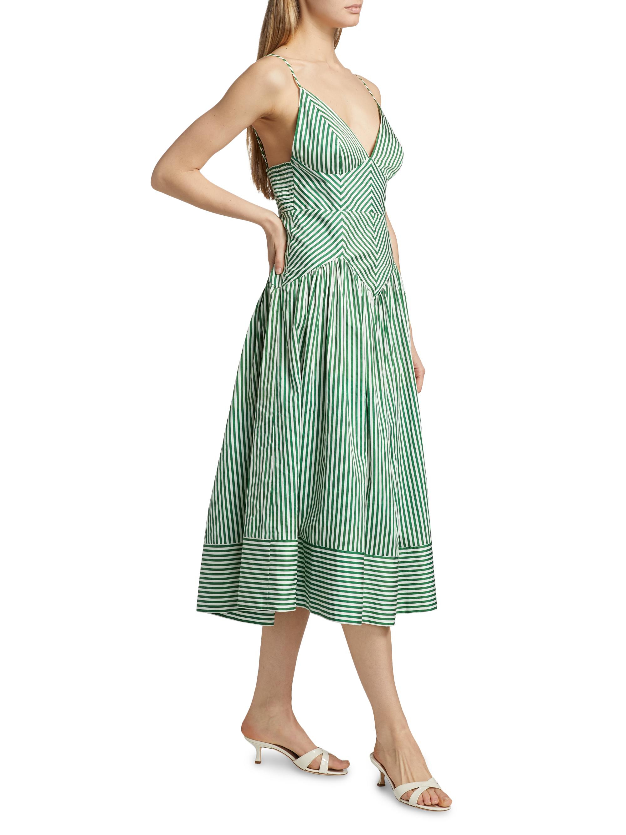 ワンピース Striped Midi Dress Farm Rio Striped Sleeveless Midi-Dress | Saks Fifth Avenue
