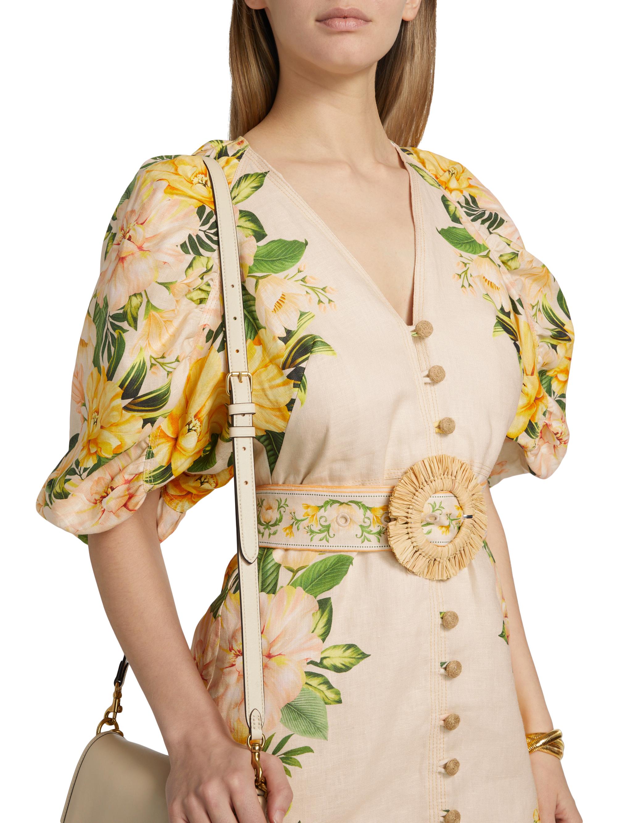 Farm Rio Garden Cascade Sand Minidress | Saks Fifth Avenue